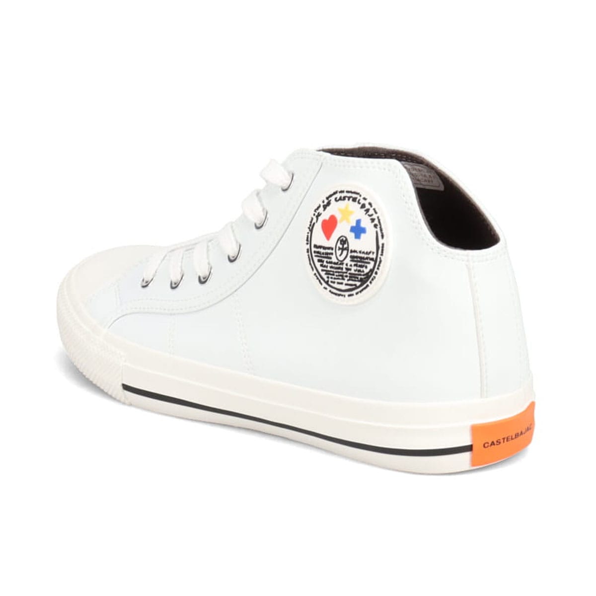 CASTELBAJAC　バルカナイズ製法　コートタイプデザインスニーカー　12275 WHITE 25.0