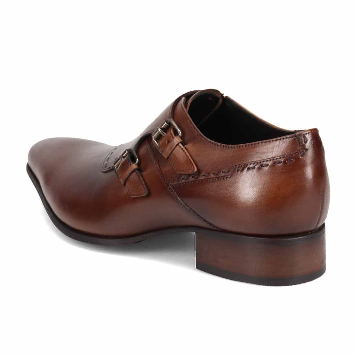 キャサリンハムネットロンドン KATHARINE HAMNETT LONDON  ロングノーズ・ダブルモンクドレスシューズ  31731 BROWN 25.0