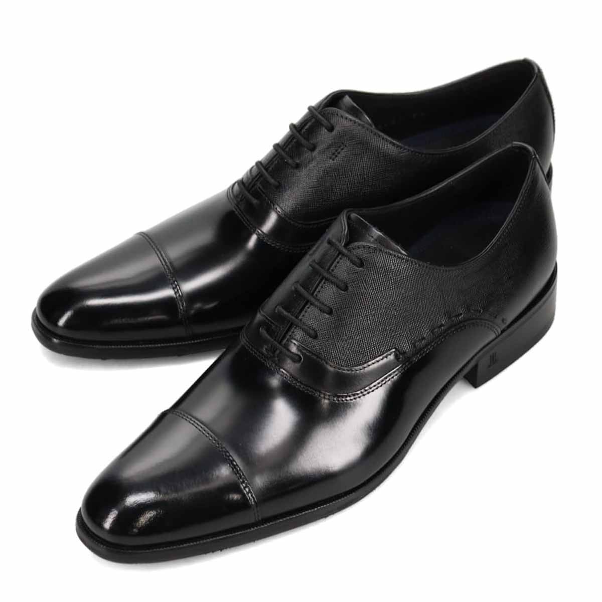 LANVIN COLLECTION　異素材ミックスフォーマルオックスフォード　83490 BLACK 25.0