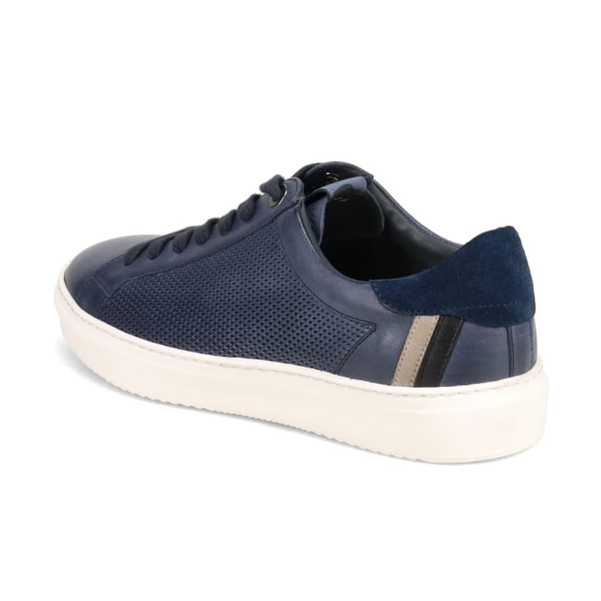 LANVIN en Bleu　パンチングＭＩＸ メッシュコートスニーカー　86473 NAVY 25.0