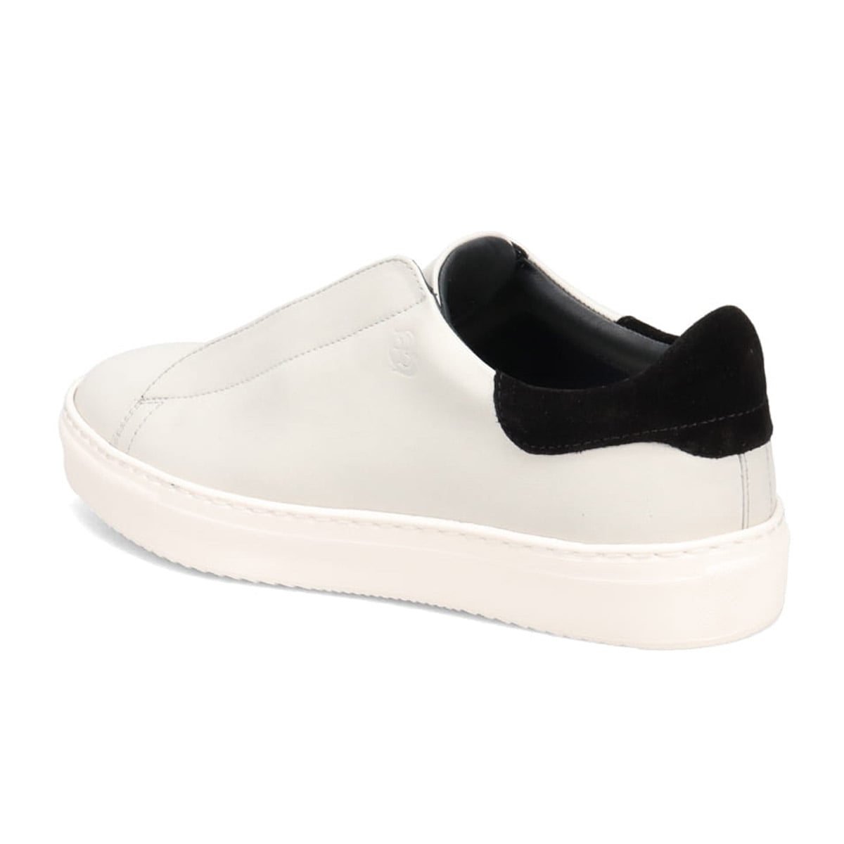 LANVIN en Bleu　スリッポン カジュアルレザースニーカー  86476 WHITE/KHAKI 25.0