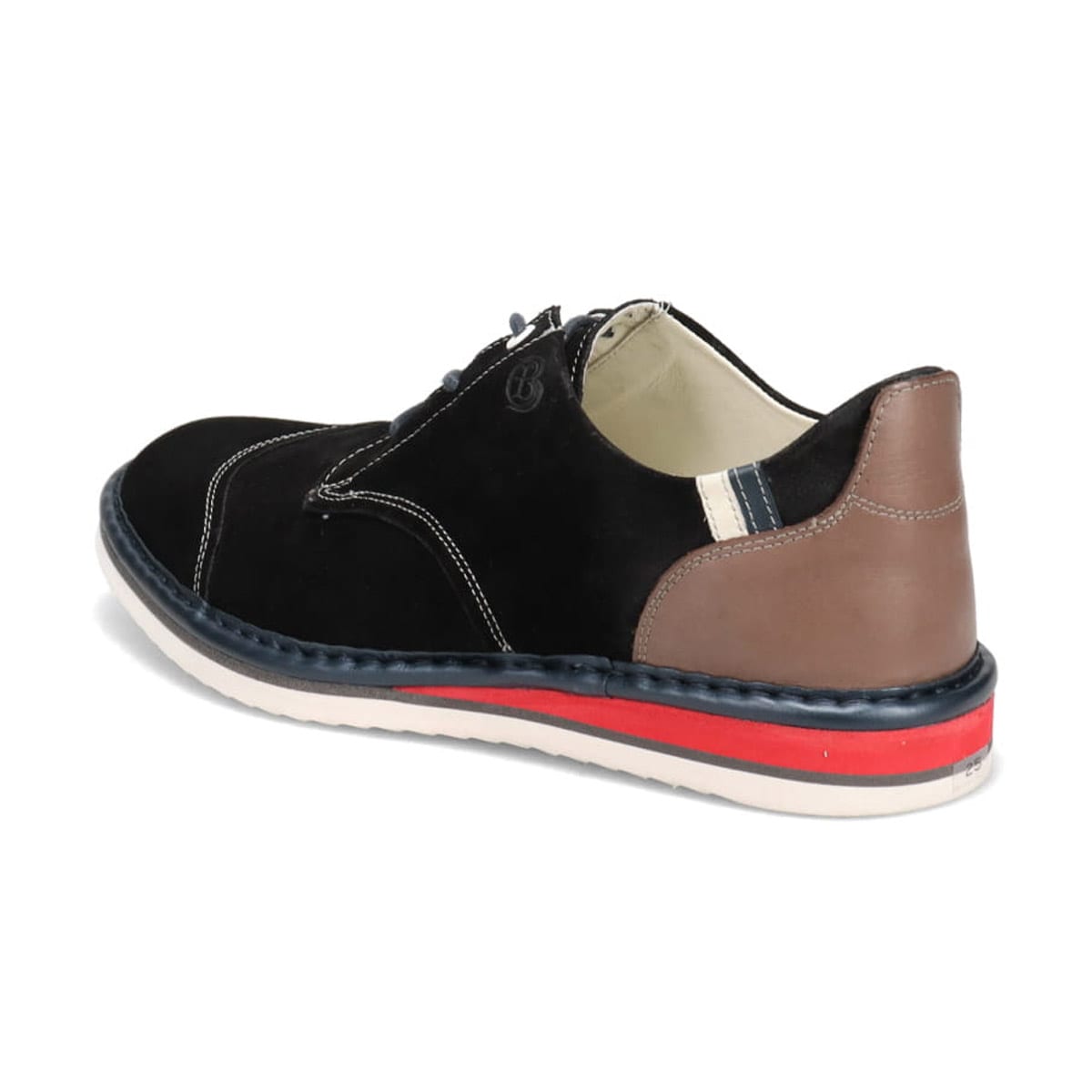 LANVIN en Bleu　アシンメトリーレースアップ カジュアルシューズ　86483 BLACK 25.0