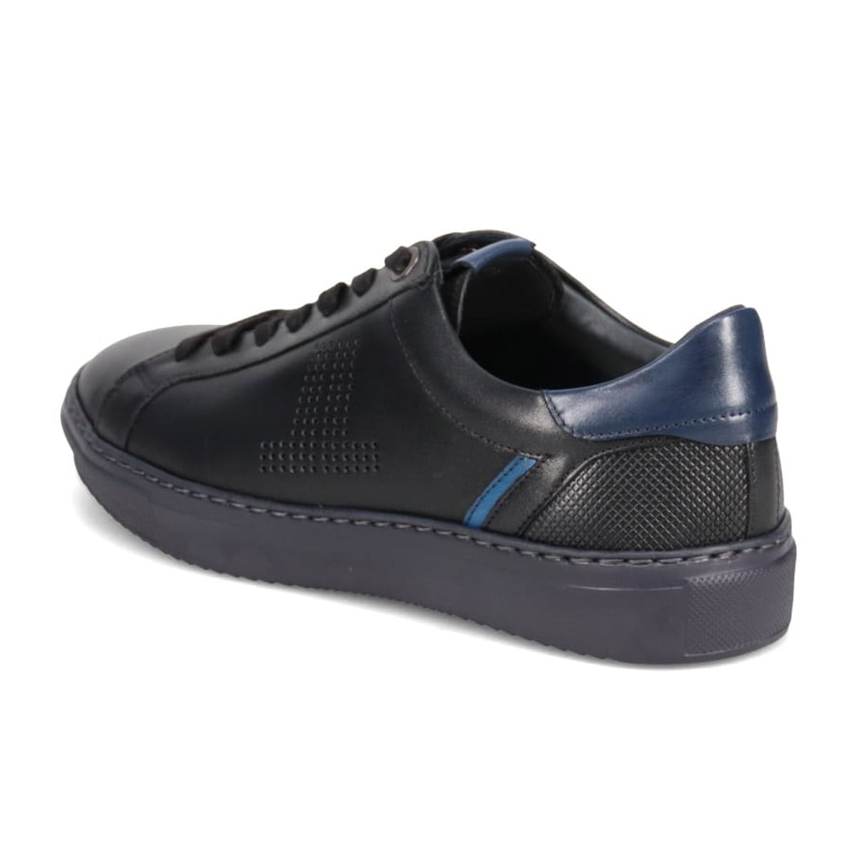 LANVIN en Bleu　カジュアルレザースニーカー  86501 BLACK 25.0