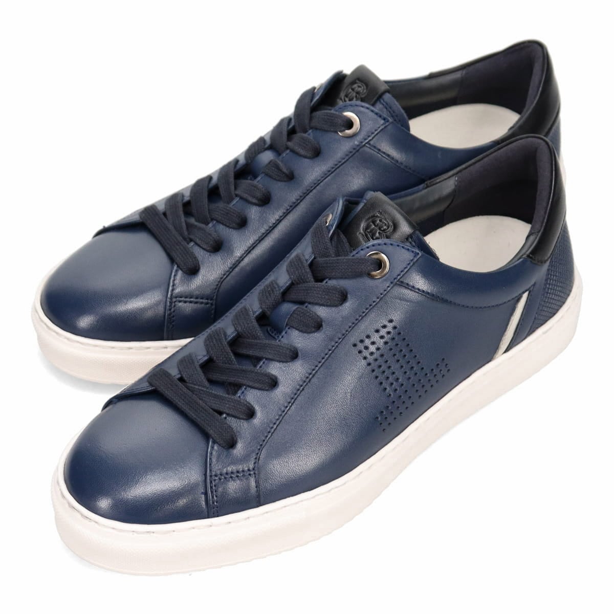 LANVIN en Bleu　カジュアルレザースニーカー  86501 NAVY 25.0