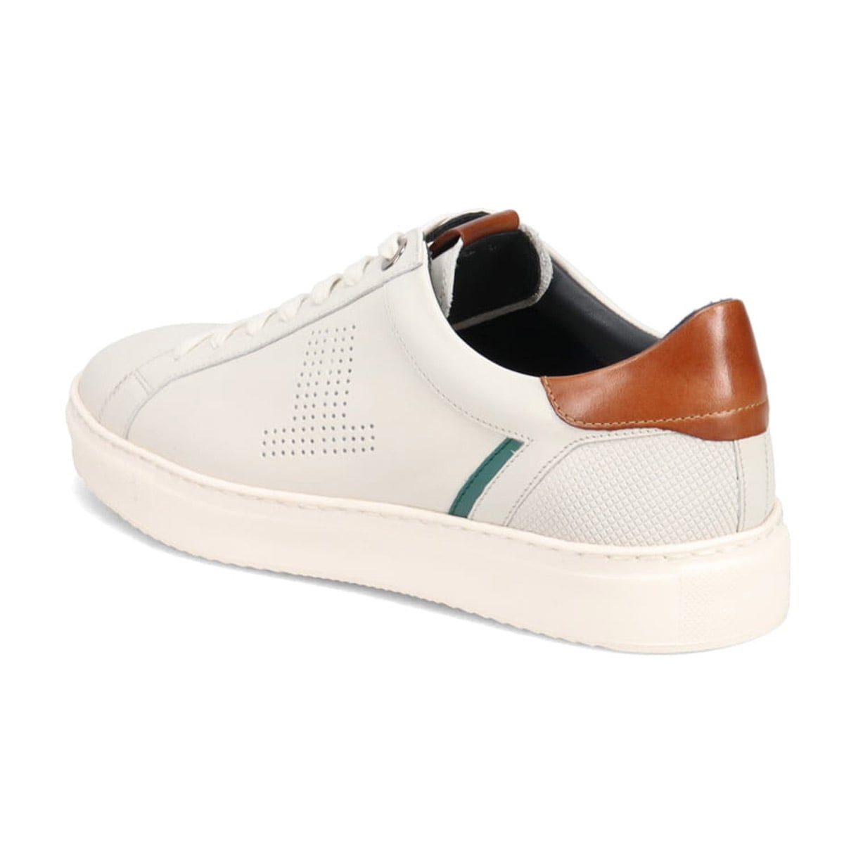 LANVIN en Bleu　カジュアルレザースニーカー  86501 WHITE 25.0