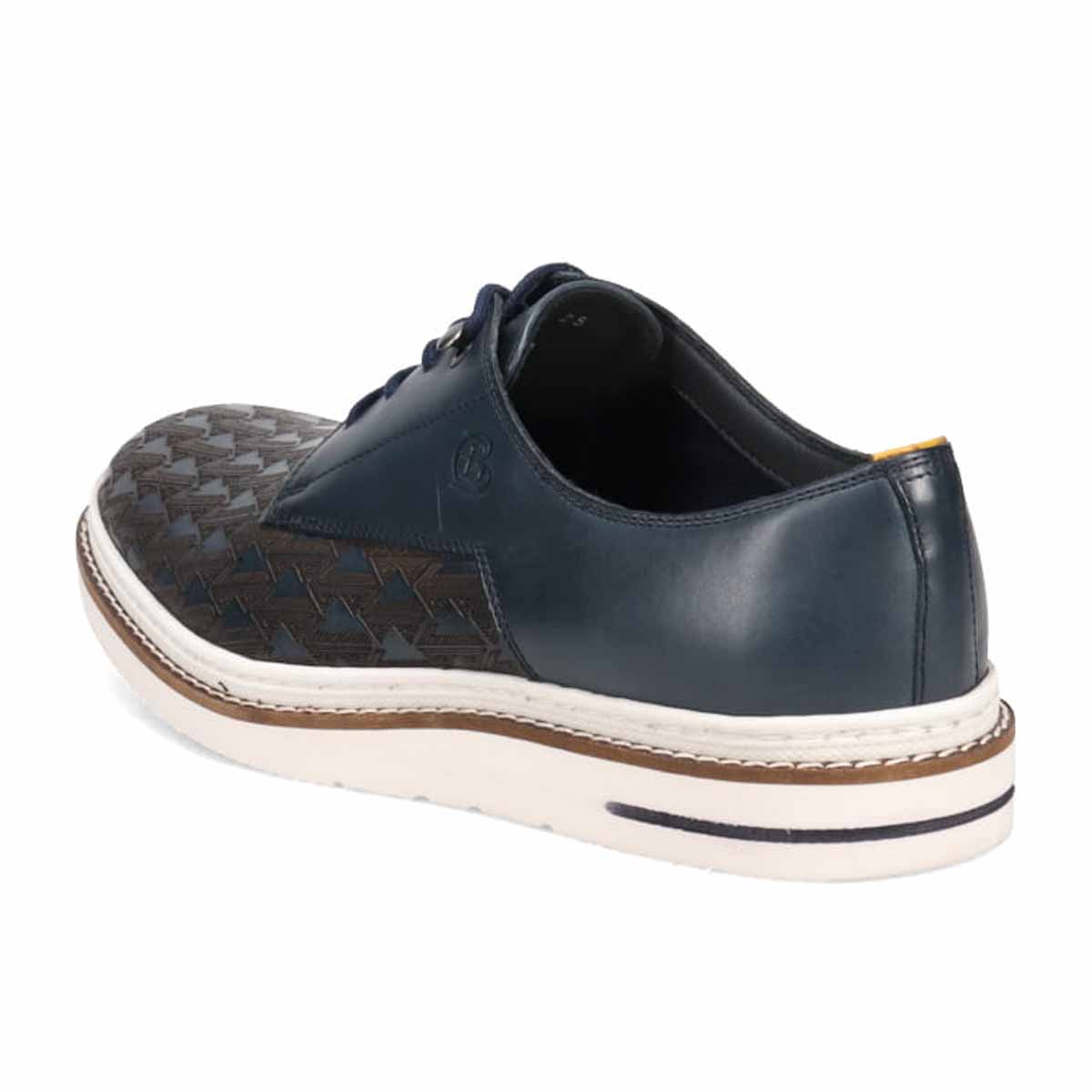 ランバンオンブルー LANVIN en Bleu  オンブルーシグネチャーロゴ レザースニーカー  86512 NAVY 25.0