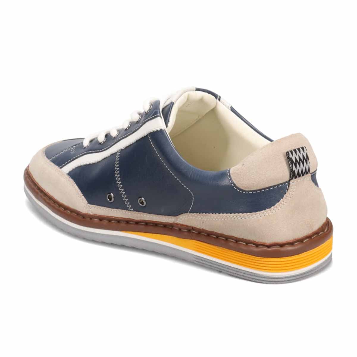 ランバンオンブルー LANVIN en Bleu  サイドラインレースアップスニーカー 86533 BLUE 25.0