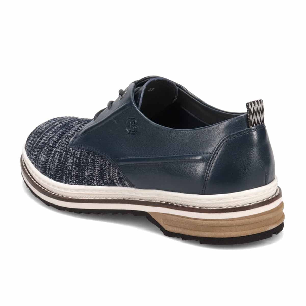 ランバンオンブルー LANVIN en Bleu  ニットスニーカーコンビネーションダービーシューズ 86537 NAVY 25.0