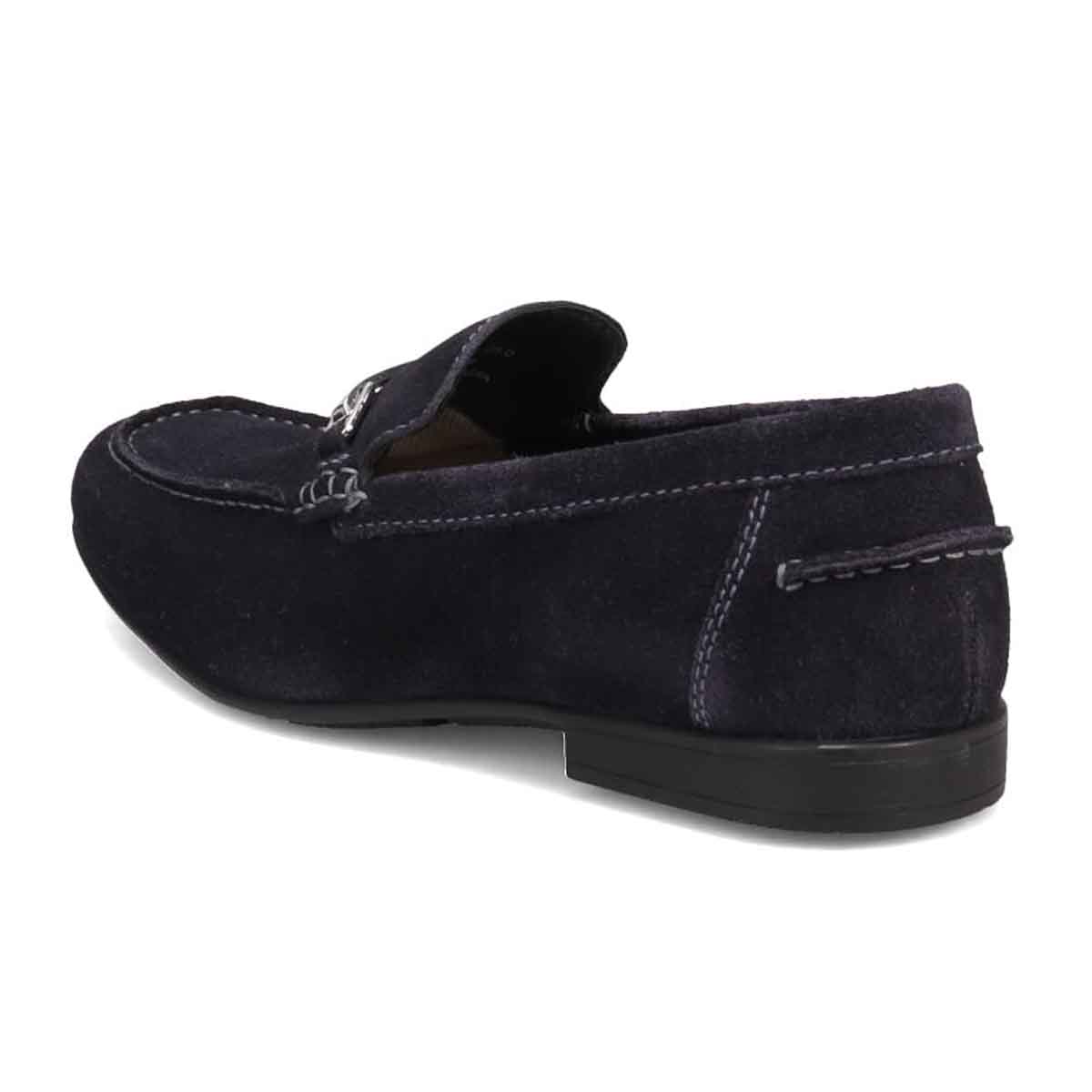 アビーロード ABBEY ROAD ビットスリッポンシューズ  AB8303 NAVY-VELOURS 25.0