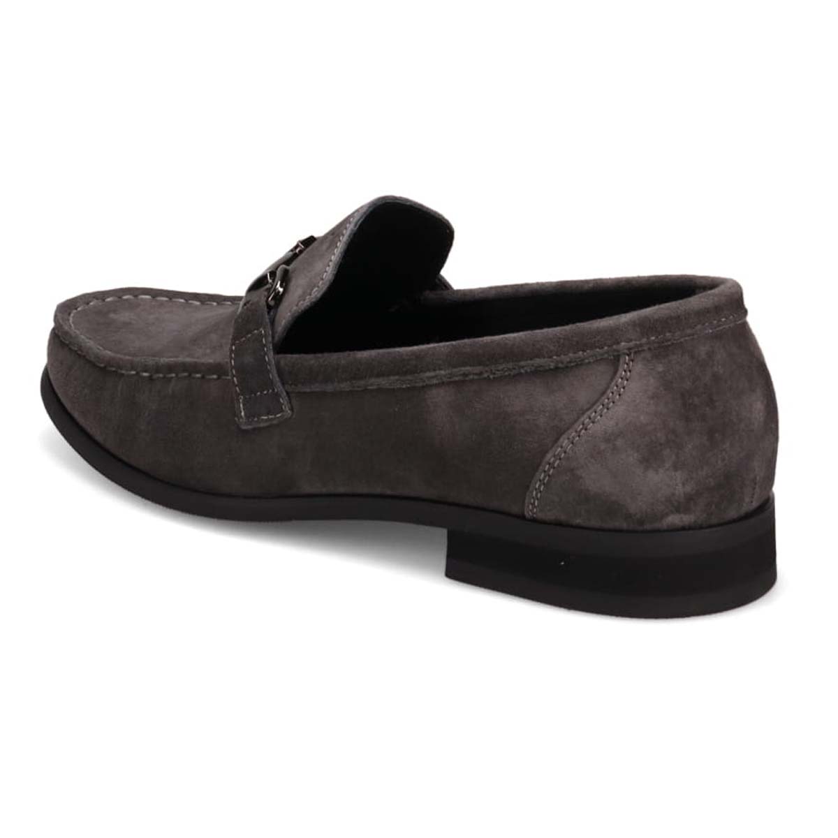 アビーロード ABBEY ROAD ビット金具付きスリッポンビジカジシューズ　AB9513 GRAY-SILKY 25.0