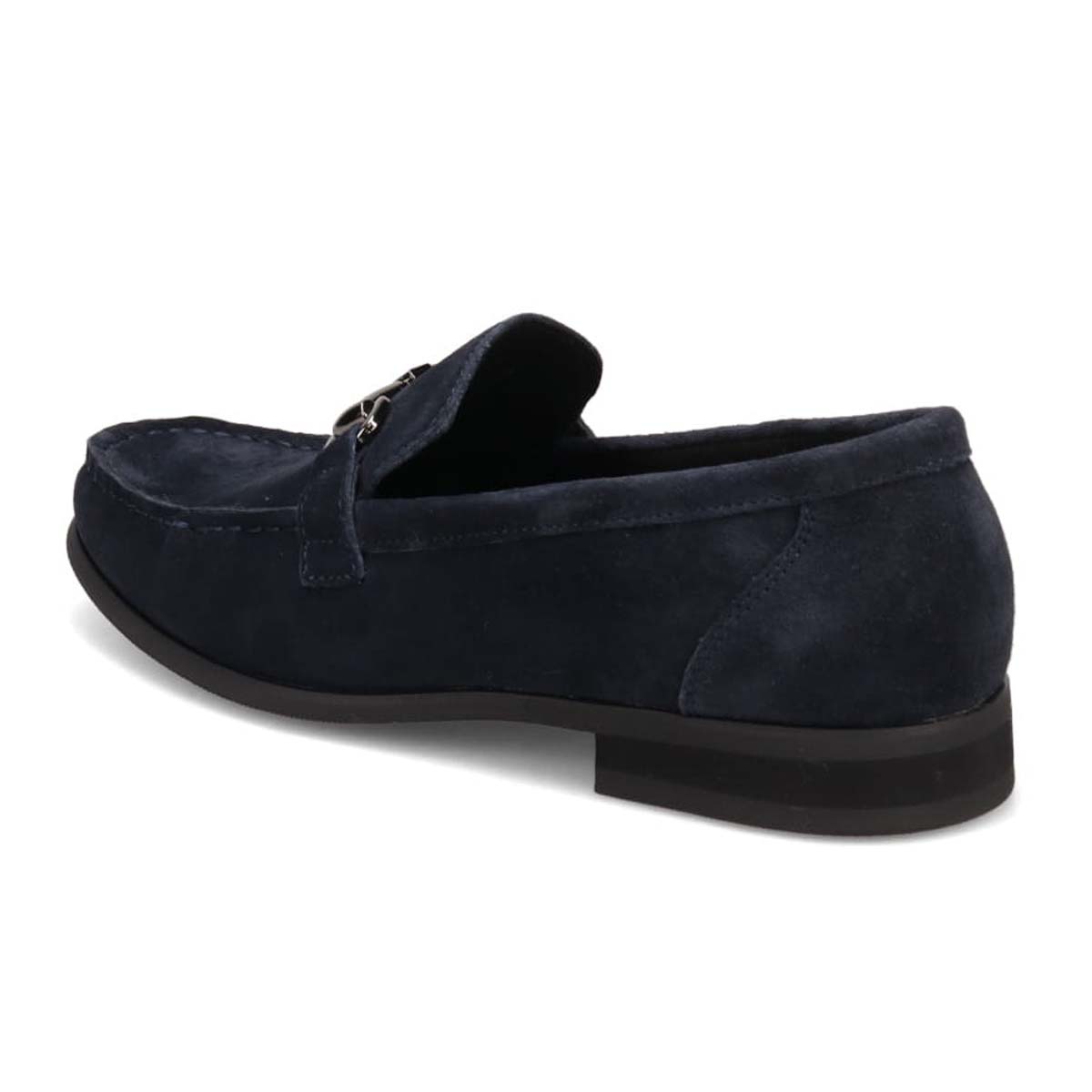 アビーロード ABBEY ROAD ビット金具付きスリッポンビジカジシューズ　AB9513 NAVY-SILK 25.0