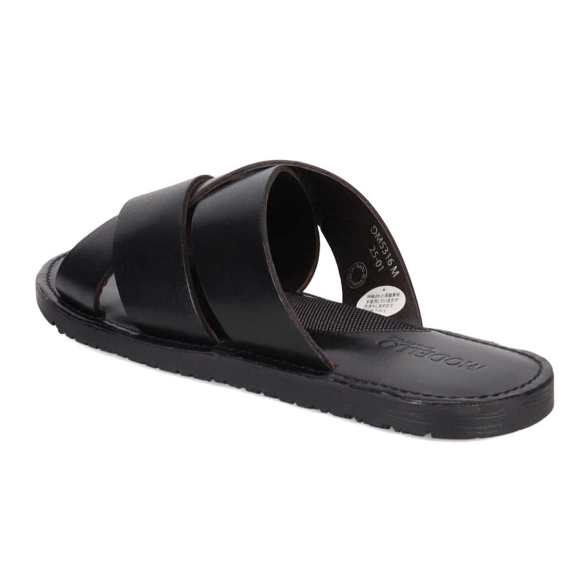 モデロ MODELLO レザーサンダル　DM5316 BLACK M(25.0～25.5cm)