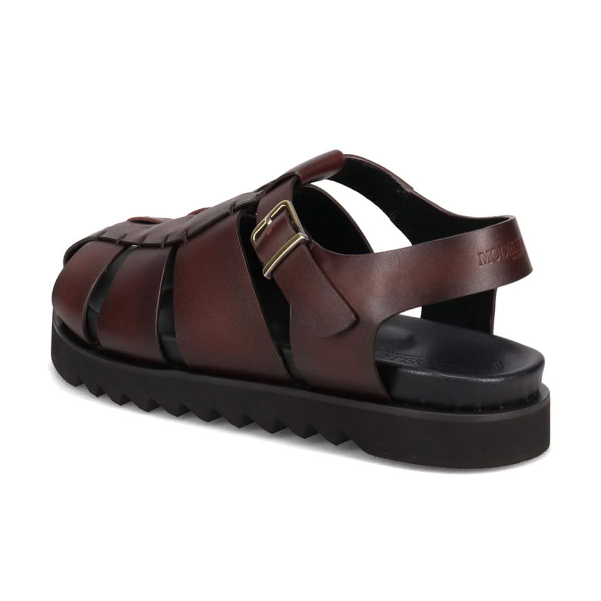 モデロ MODELLO 「リカバリーインソール」搭載で指圧効果により血行を115％促進。Recovery厚底サンダル　DM5321R D-BROWN M