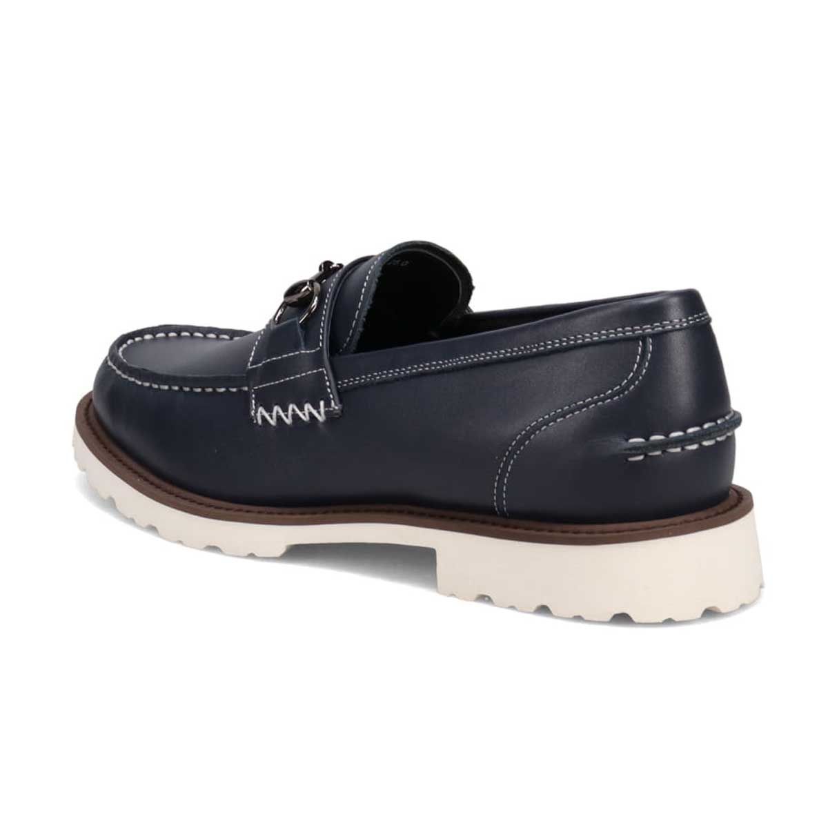 モデロ MODELLO 「リカバリーインソール」搭載で指圧効果により血行を115％促進。Recoveryビットローファー　DM5516R NAVY 25.0