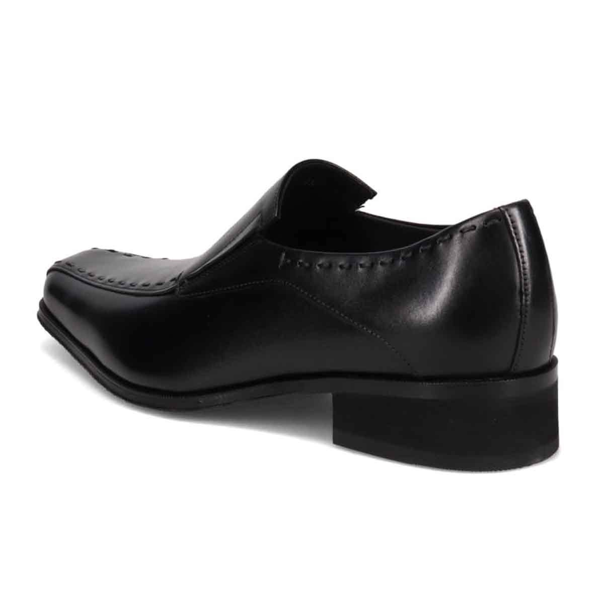 モデロ MODELLO 「リカバリーインソール」搭載で指圧効果により血行を115％促進。スワールモカスリッポンドレスシューズ　DM5525XR BLACK 25.0