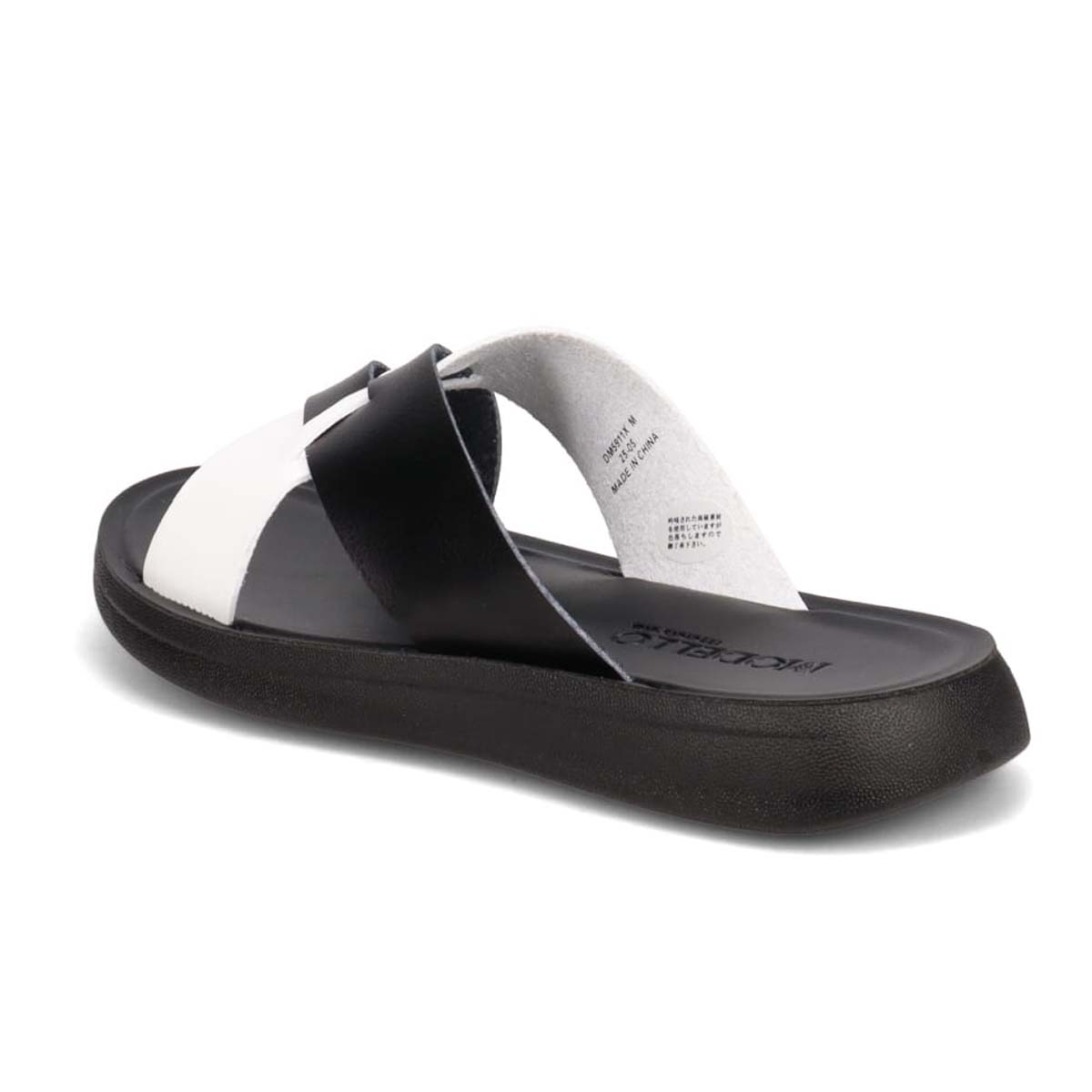 モデロ MODELLO メンズ フラットサンダル　DM5911X BLACK/WHITE M（25～25.5）