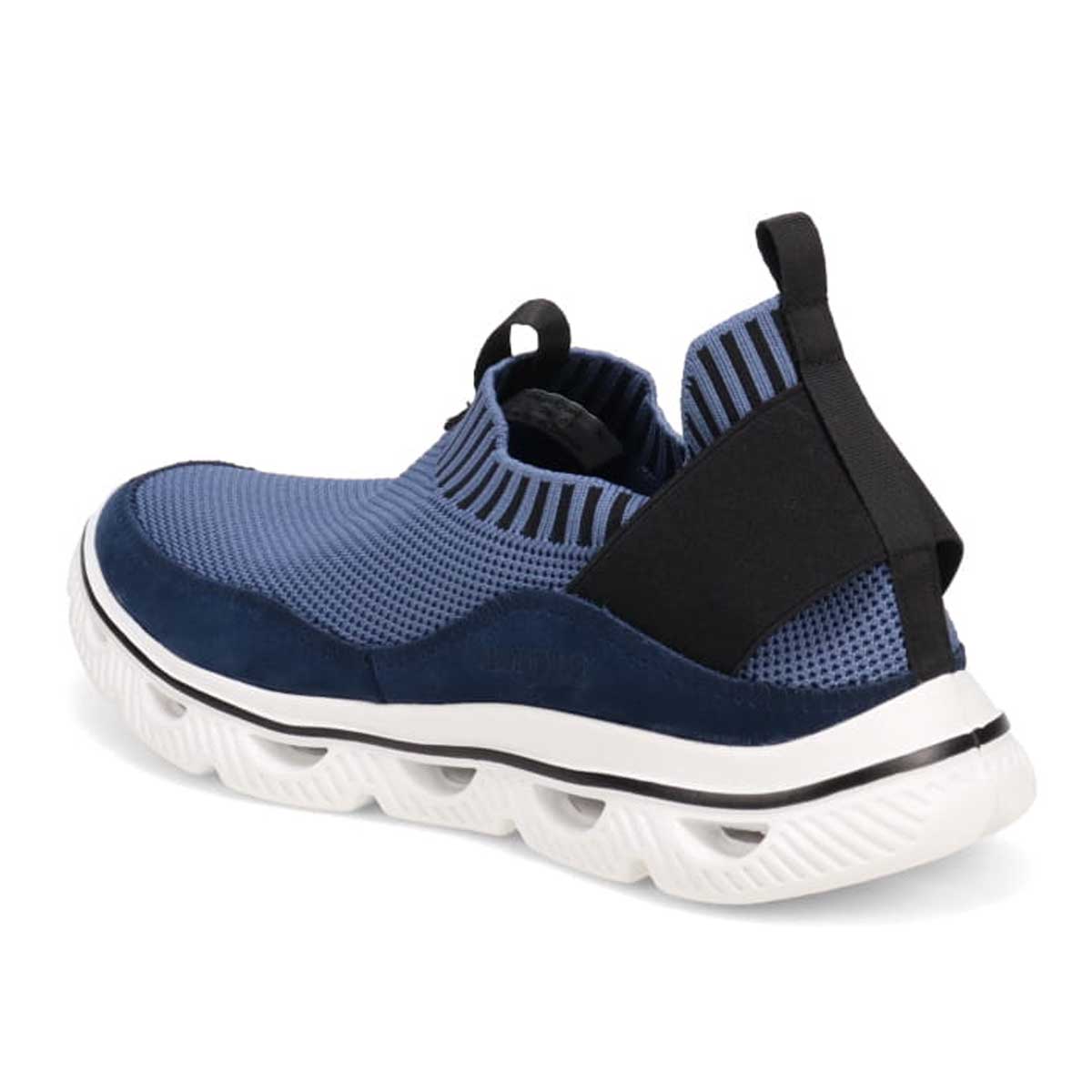 モデロ MODELLO 「リカバリーインソール」搭載で指圧効果により血行を115％促進。Recoveryニットスリッポンスニーカー　DM6529R NAVY M