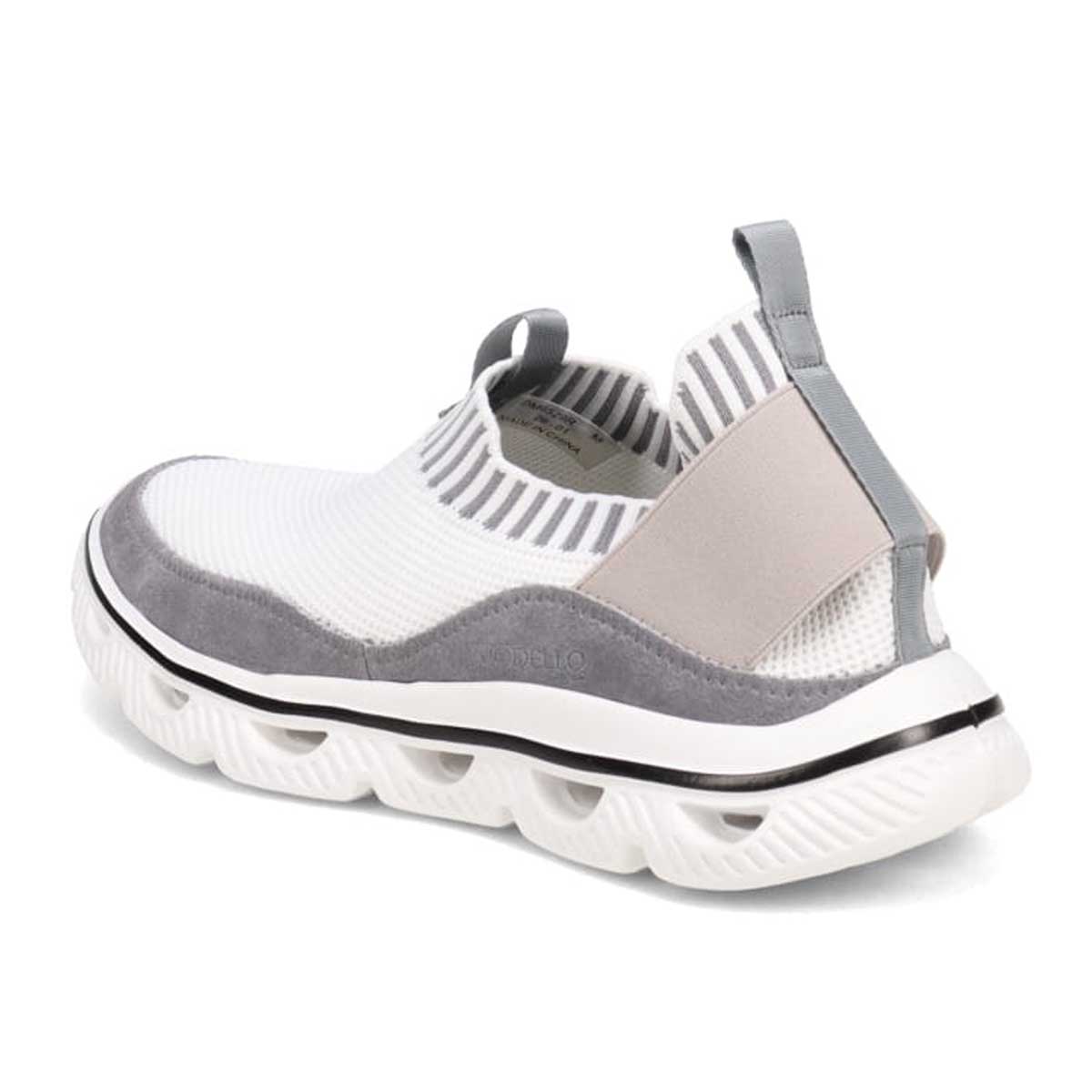 モデロ MODELLO 「リカバリーインソール」搭載で指圧効果により血行を115％促進。Recoveryニットスリッポンスニーカー　DM6529R WHITE M