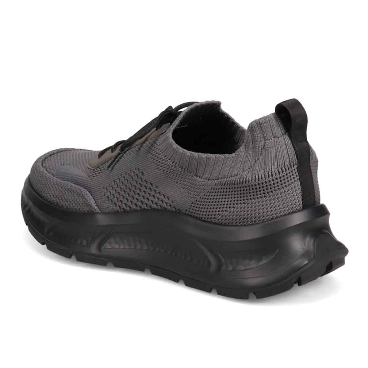 モデロ MODELLO 「Recovery Shiatsu Insole」搭載で指圧効果により血行をよくする。厚底ニット レースアップスニーカー　DM6530R D-GRAY 25.0