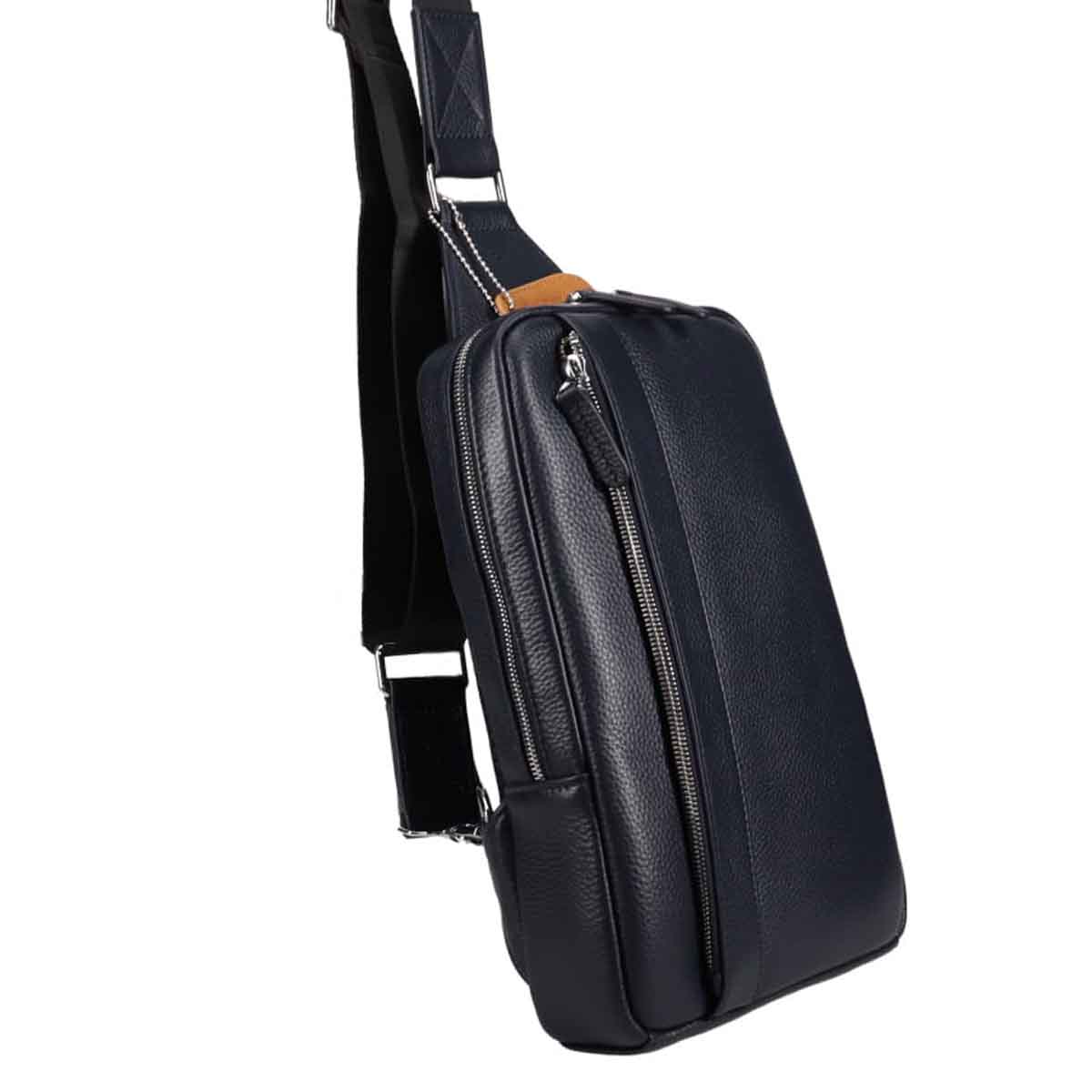 モデロ MODELLO　メンズ本革ボディバッグ　DMB1214 NAVY FREE