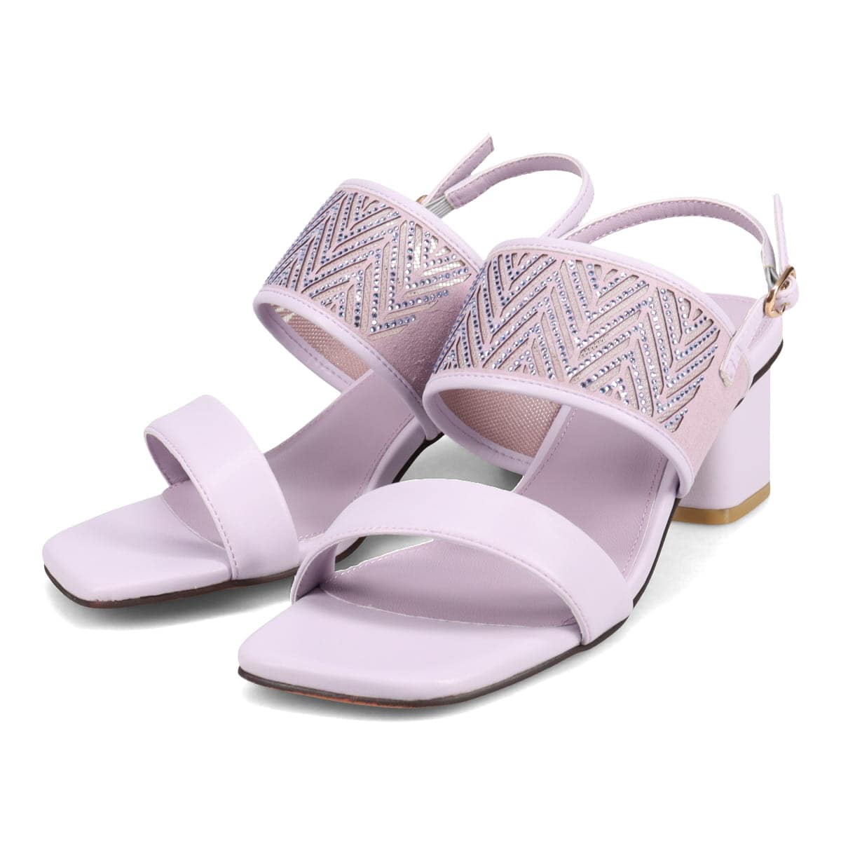 MODELLO レーザーカット＆貴石デザインサンダル　DML4517 LAVENDER 23.0
