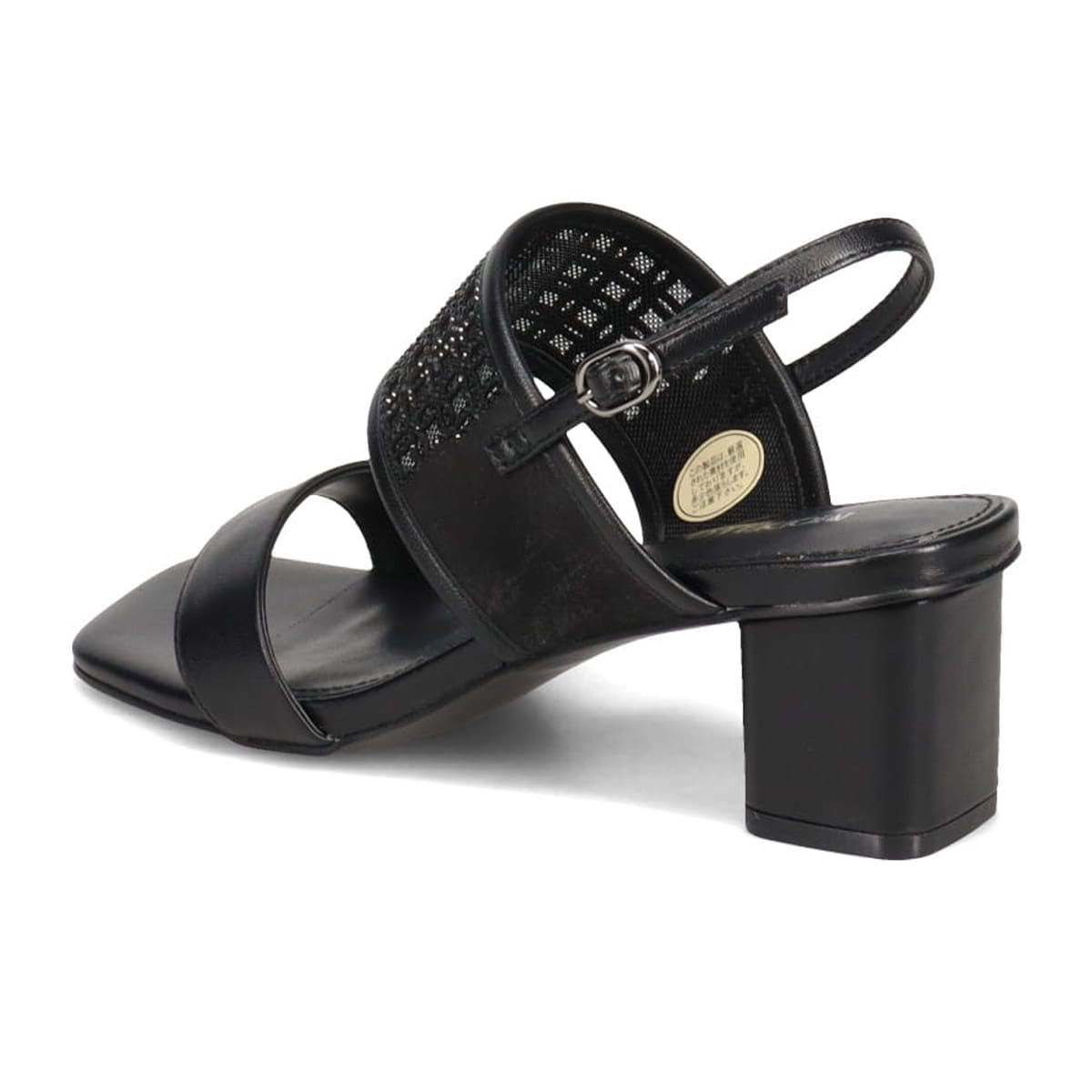 モデロ MODELLO レーザーカット＆貴石デザインサンダル  DML4522 BLACK 23.0