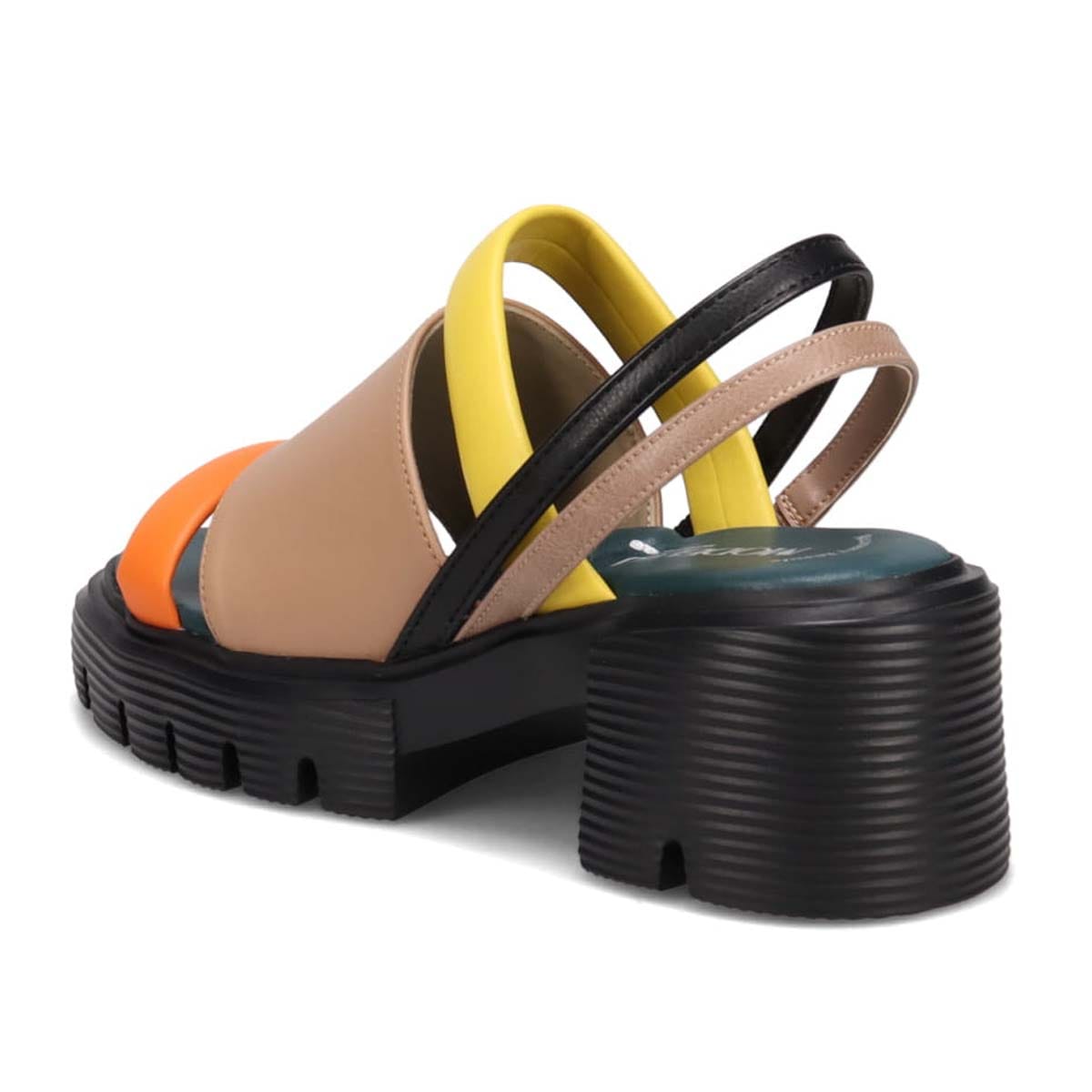 モデロ MODELLO 「リカバリーインソール」搭載で指圧効果により血行を115％促進。Recovery厚底ヒールサンダル　DML5053R BEIGE/C 23.0