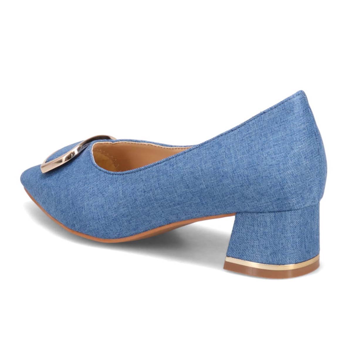 モデロ MODELLO 「リカバリーインソール」搭載で指圧効果により血行を115％促進。Recoveryポインテッドパンプス　DML5505R BLUE-TX 23.0