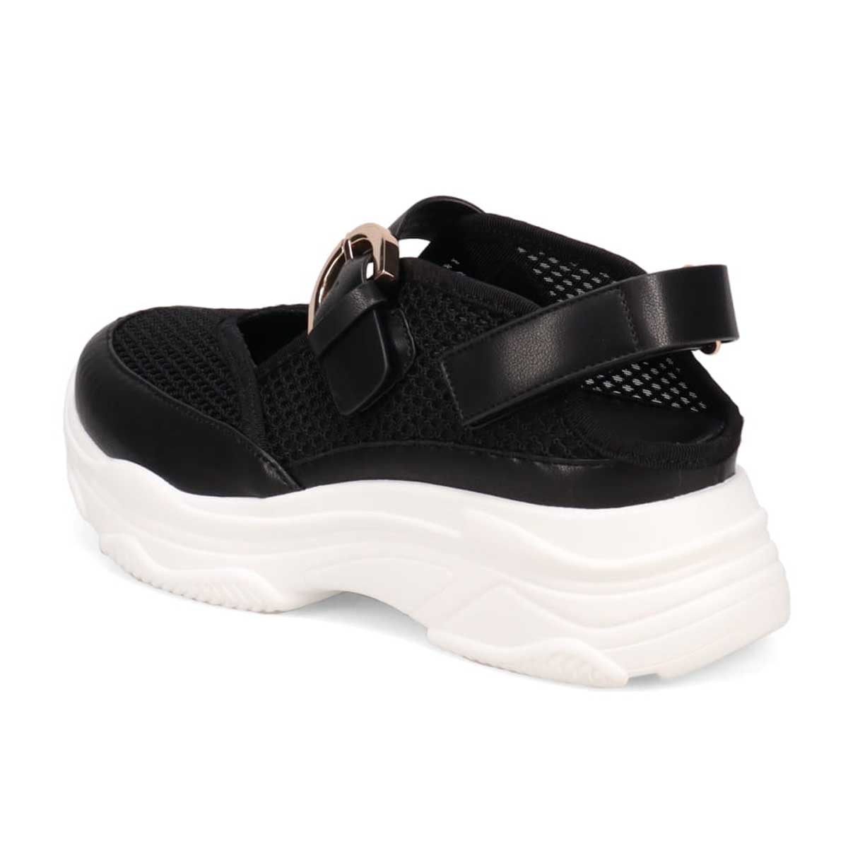 モデロ MODELLO 「リカバリーインソール」搭載で指圧効果により血行を115％促進。Recoveryスニーカーサンダル　DML5507R BLACK M（23～23.5ｃｍ）