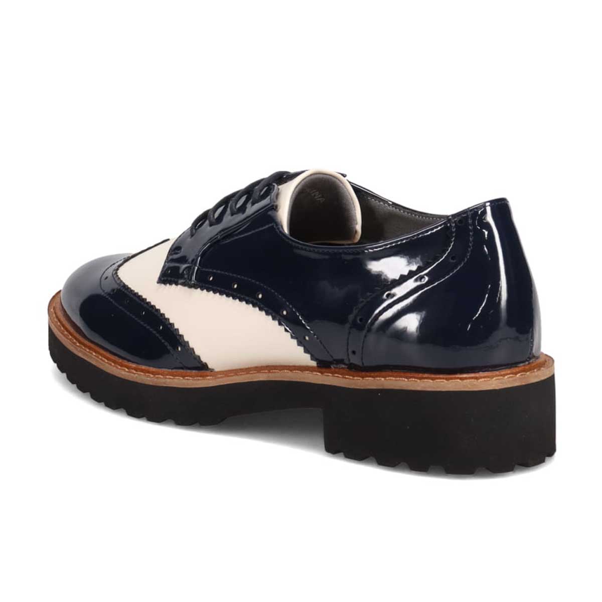 モデロ MODELLO 「リカバリーインソール」搭載で指圧効果により血行を115％促進。Recoveryスタンダードオックスフォードシューズ　DML6062R NAVY/C 23.0