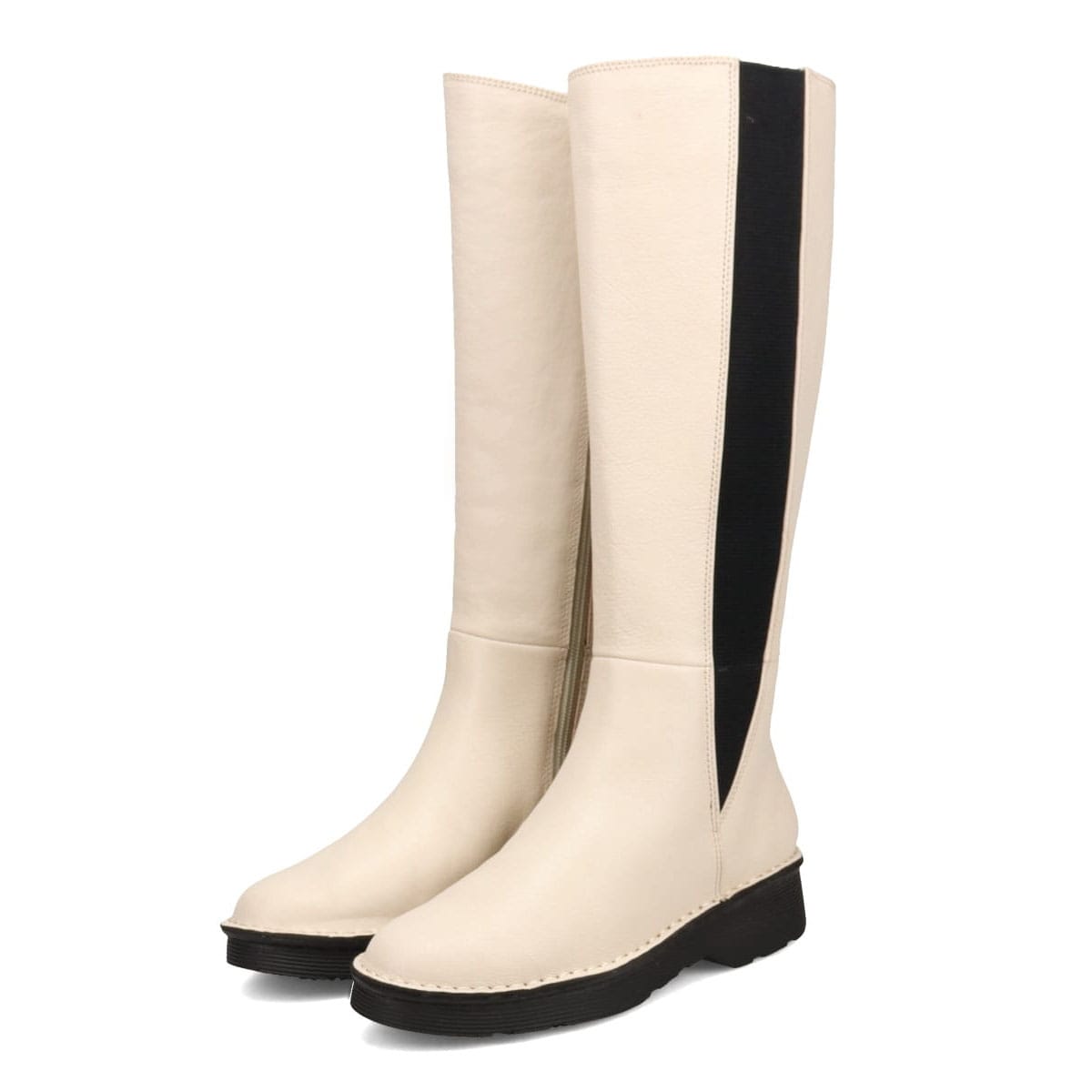 MODELLO ソフトサイドゴア ロングブーツ　DML7132 IVORY 23.0