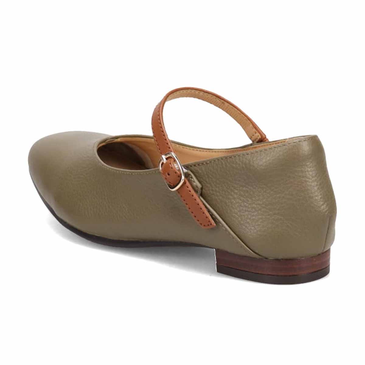 モデロ MODELLO ソフトスクエア  ストラップシューズ  DML7136 KHAKI/C 23.0