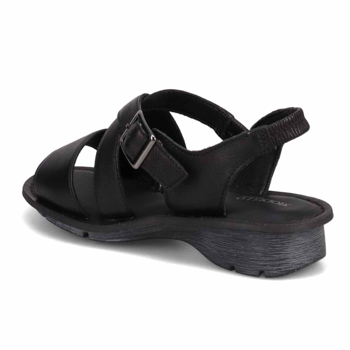 モデロ MODELLO 　ナチュラルレザーフットベットサンダル　DML7156 BLACK M　(23.0～23.5)