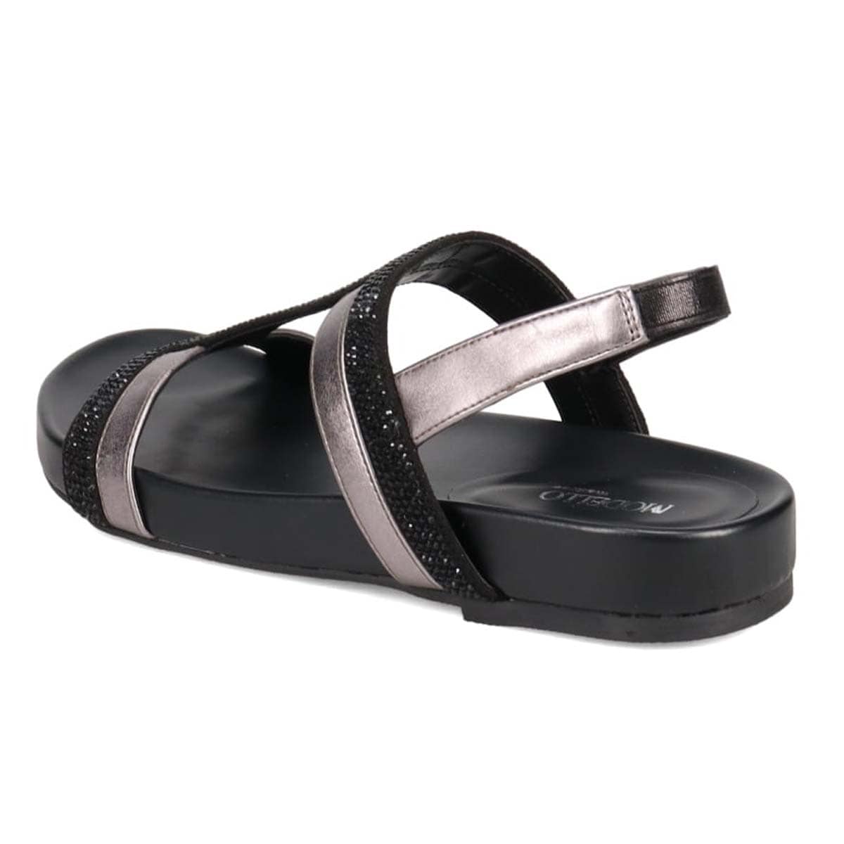 モデロ MODELLO フットベッドミッドソールサンダル　DML8808 BLACK M（23～23.5）