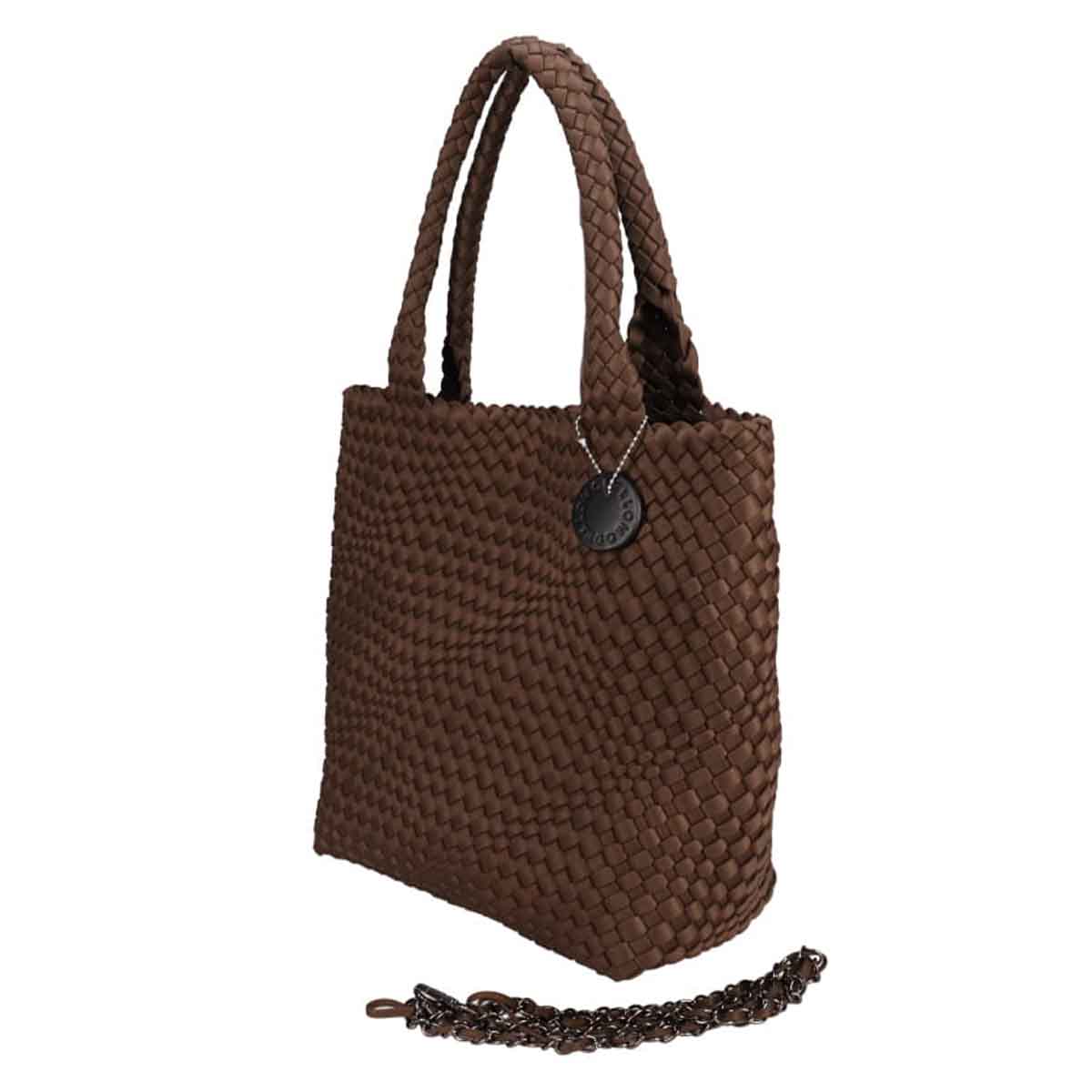 モデロ MODELLO 艶のあるメッシュ素材の大人アイテム メッシュバッグ　DMLB110 D-BROWN FREE