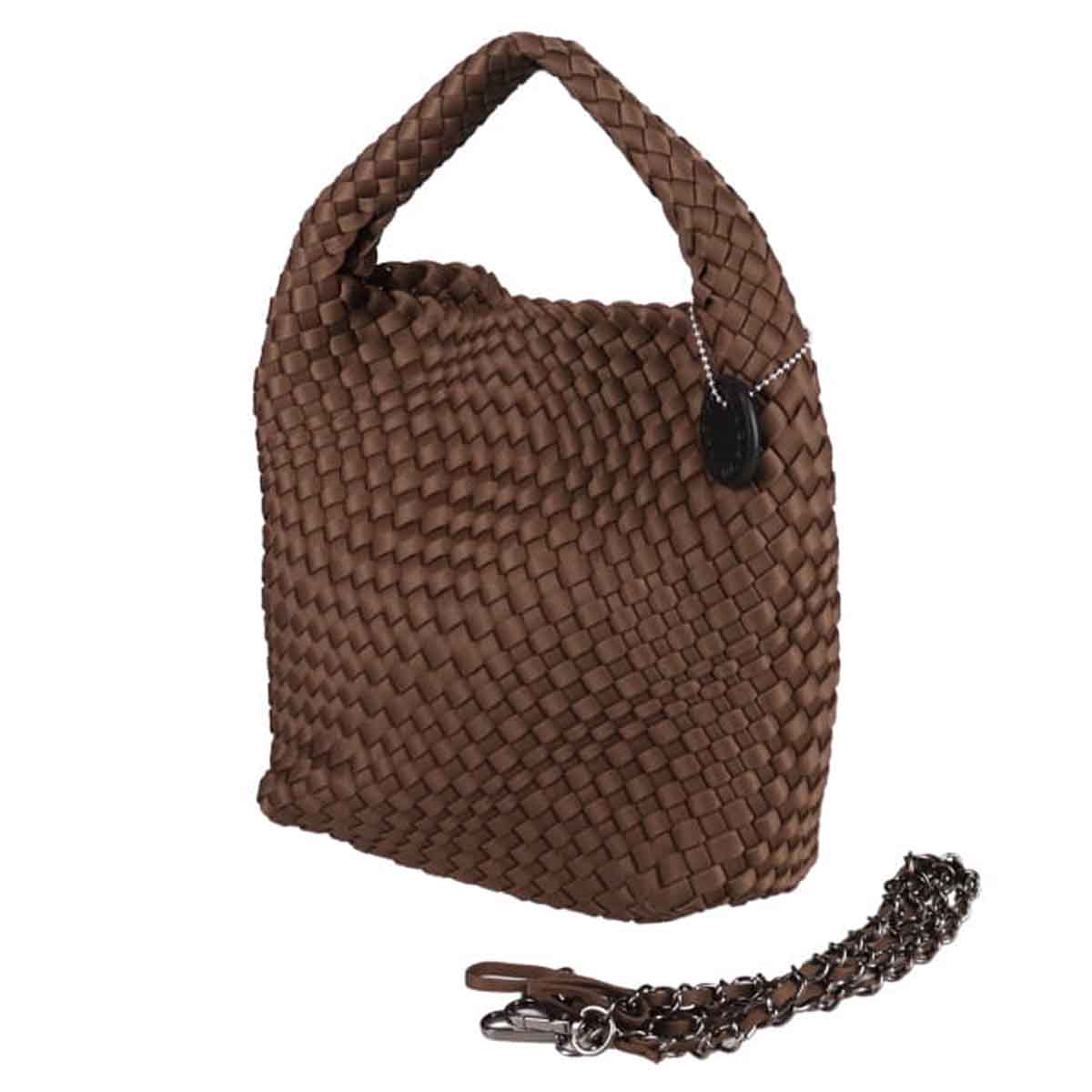 モデロ MODELLO 艶のあるメッシュ素材の大人アイテム メッシュバッグ　DMLB111 D-BROWN FREE