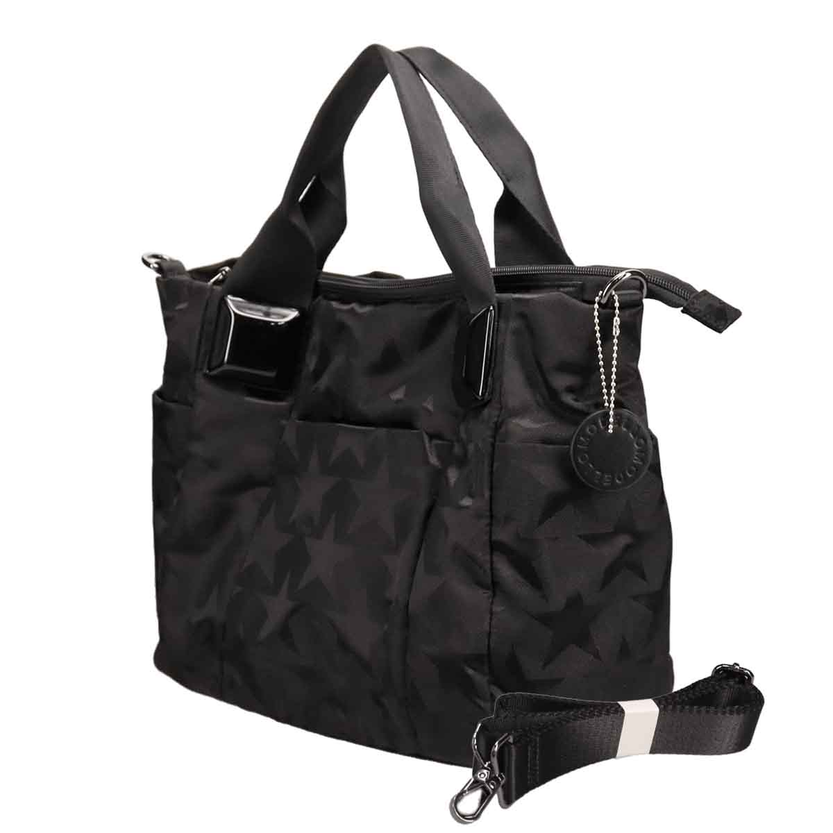 モデロ MODELLO　軽量ナイロン 2WAY マルチポケットトートバッグ　DMLB116 BLACK-PR FREE