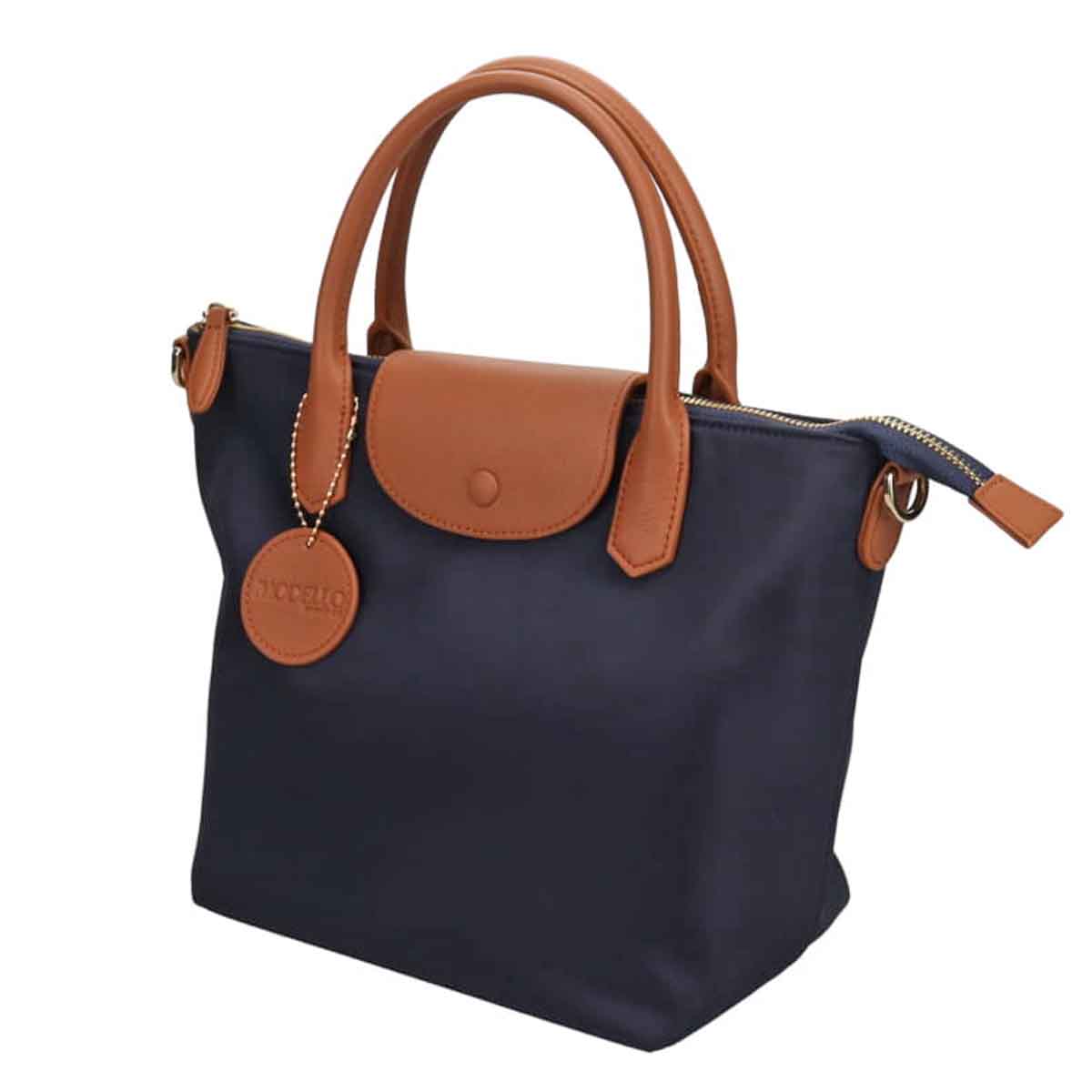 モデロ MODELLO　【王道キレイめ】2WAY高機能デイリーナイロントートバッグ　DMLB401 NAVY FREE