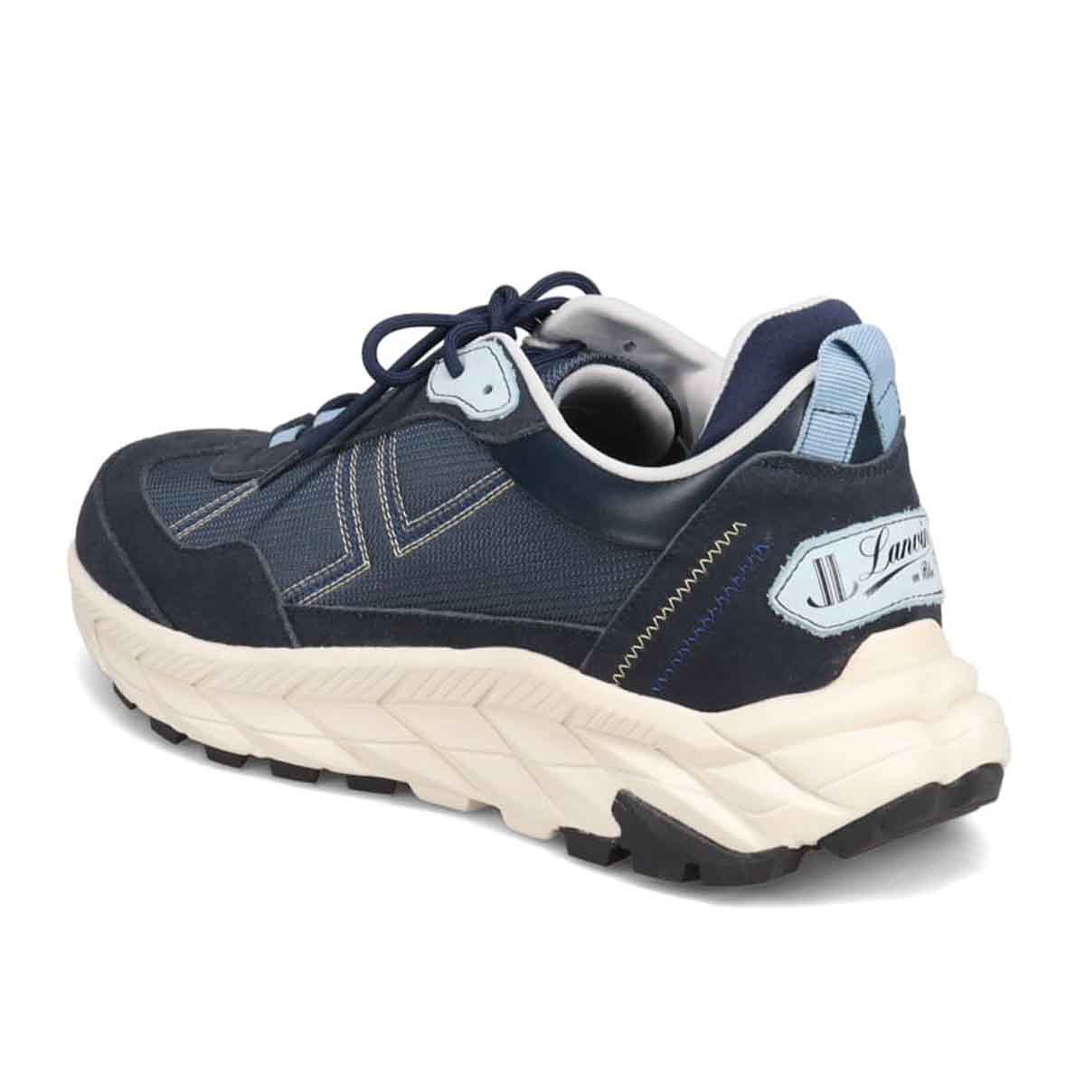 ランバンオンブルー LANVIN en Bleu 「Recovery Shiatsu Insole」搭載で指圧効果により血行をよくする。100周年記念モデルのアーバンエッジスニーカー EB3035XR NAVY 25.0