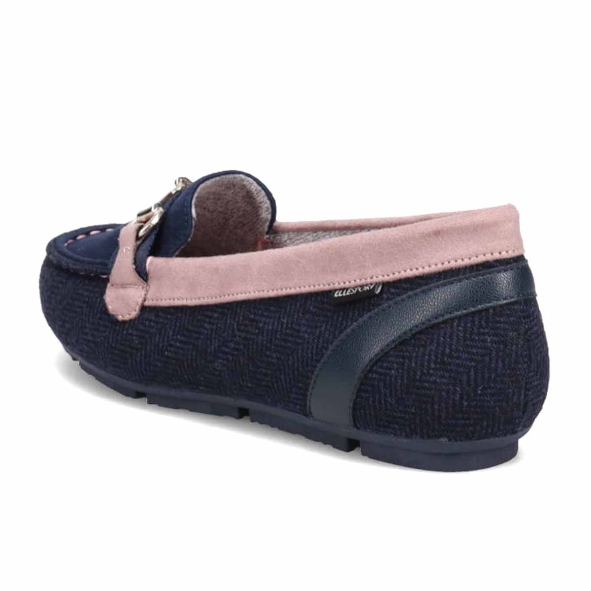 エル スポーツ ELLESPORT カジュアルビットモカシン ESP10663V NAVY/PINK 23.0