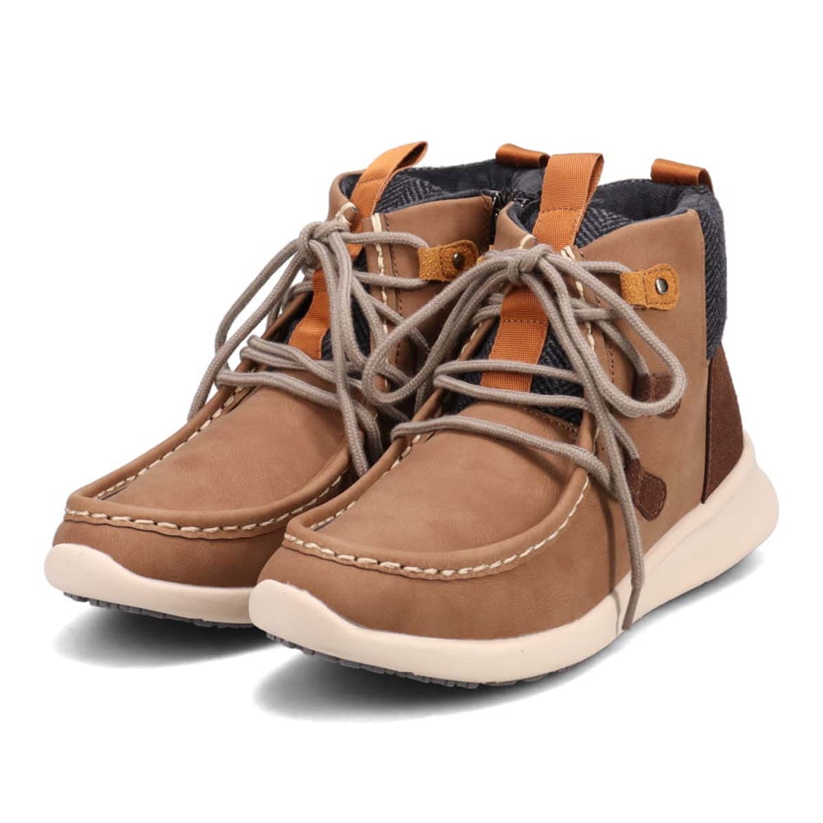 【防水仕様】エル スポーツ ELLESPORT BLACK LABELシリーズ　レースアップカジュアルブーツ　ESP12590 BROWN 23.0