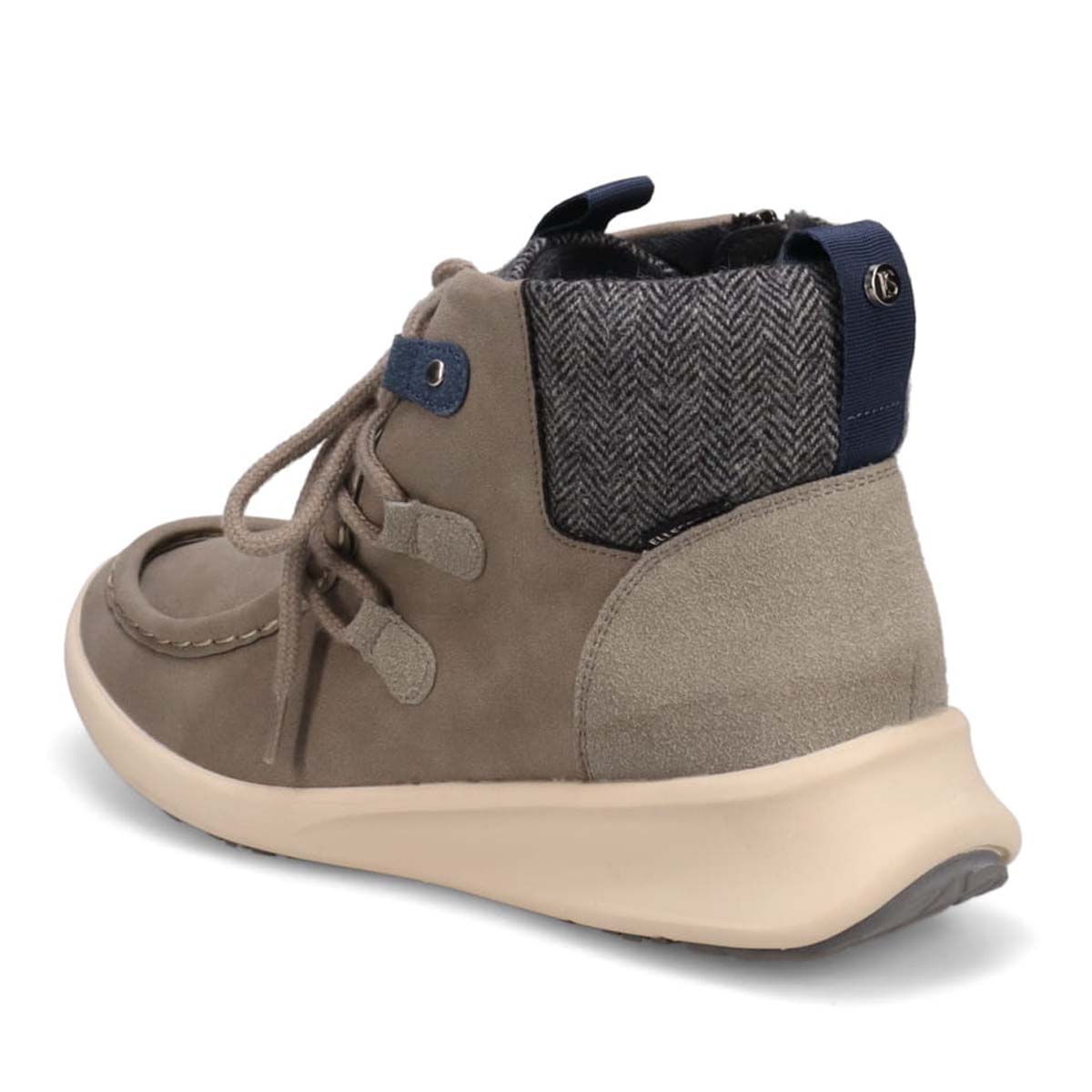 【4cm4時間防水設計】エル スポーツ ELLESPORT BLACK LABELシリーズ　レースアップカジュアルブーツ　ESP12590 GRAY2 23.0