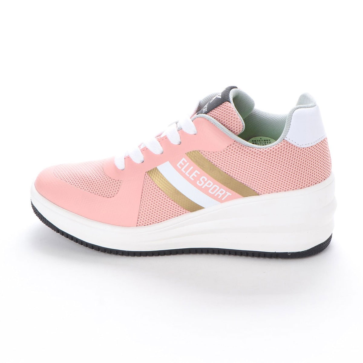 エル スポーツ Ellesport かわいい 軽量レースアップ ヒールスニーカー Esp 23 Black ウィメンズ Madras マドラス公式サイト オンラインショップ 靴メーカー直営公式通販