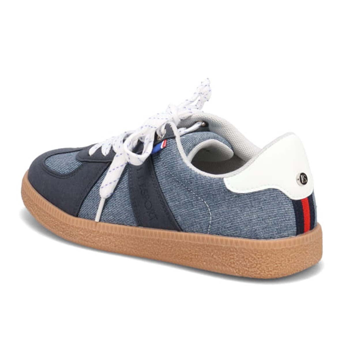 エル スポーツ ELLESPORT ジャーマントレーナースニーカー　ESP14508 NAVY-TX 23.0