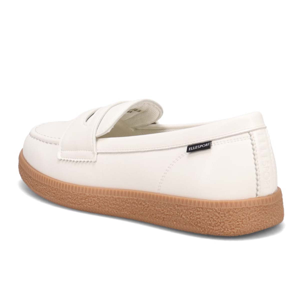 エル スポーツ ELLESPORT　オンオフ兼用！歩きやすさを追求したローファースニーカー　ESP14509 WHITE 23.0