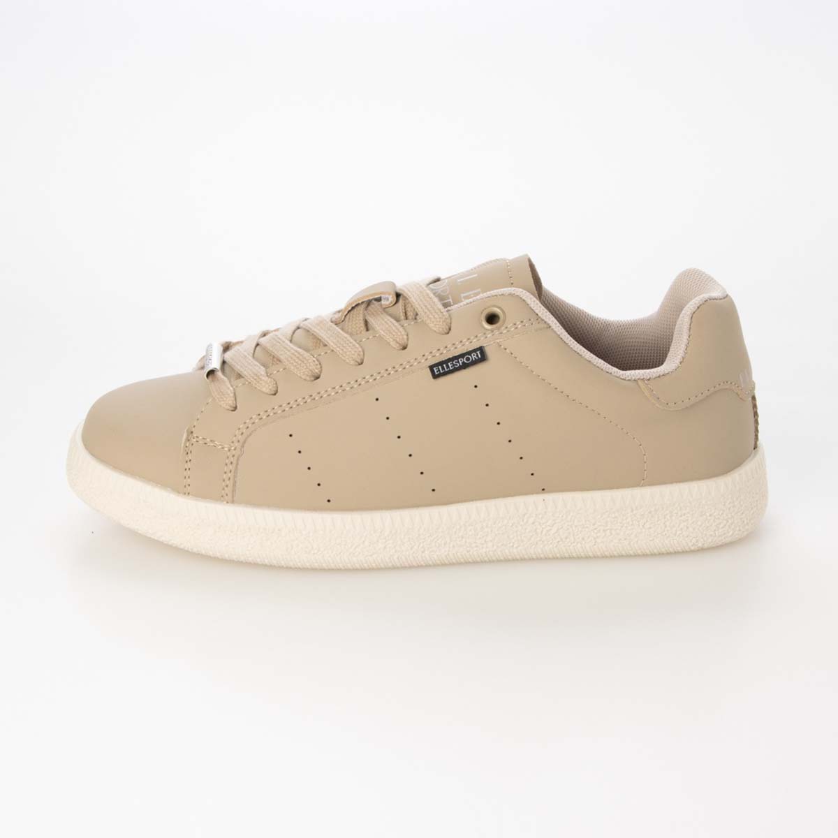 【ユニセックス】エル スポーツ ELLESPORT 2.5cmヒールのローテクコートスニーカー ESP14510 BEIGE 23.0