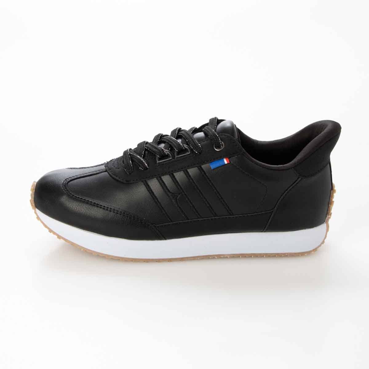 【ユニセックス】エル スポーツ ELLESPORT クイックフィットローテクスニーカー ESP14511 BLACK 23.0