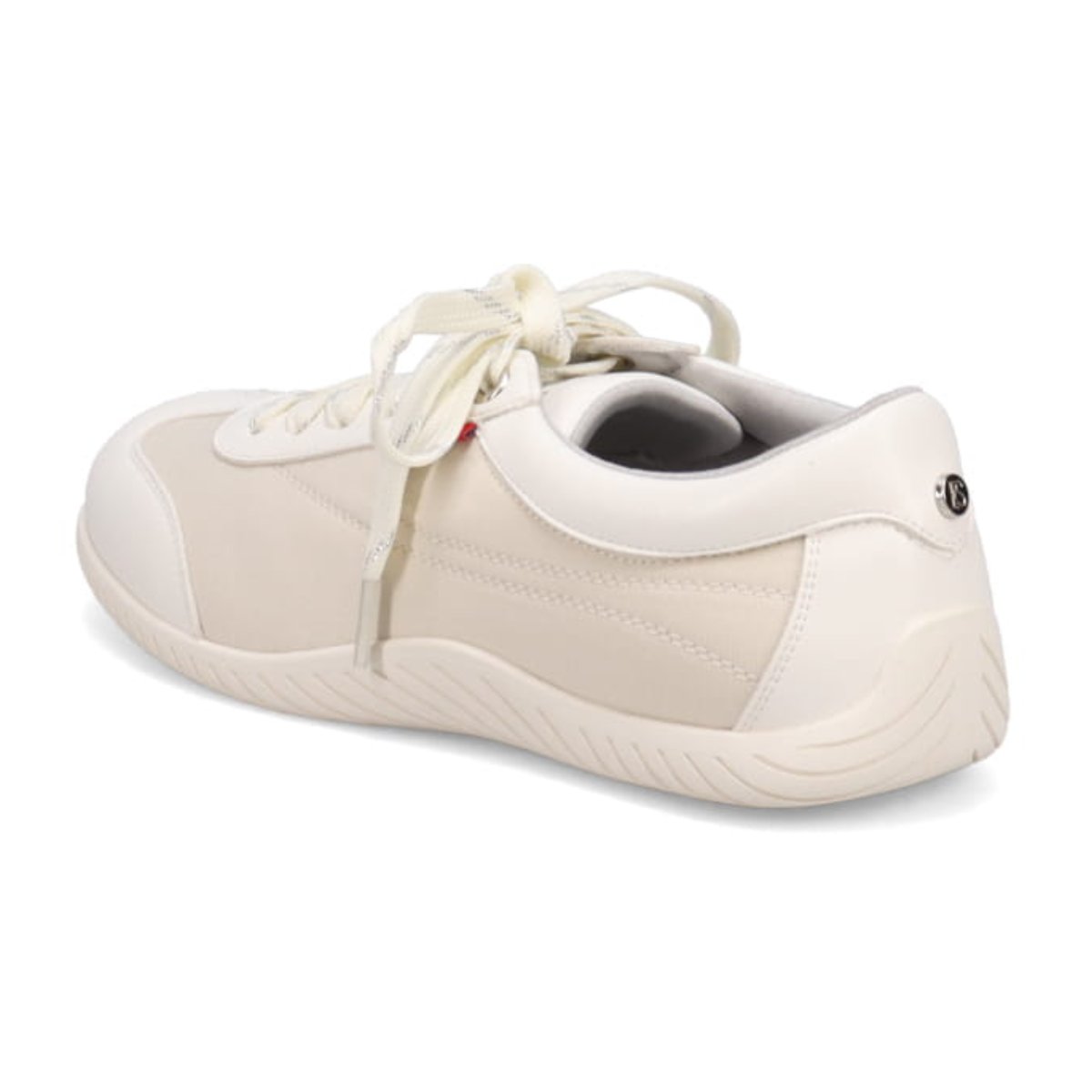 エル スポーツ ELLESPORT ドライビングレースアップスニーカー WHITE-TX 23.0