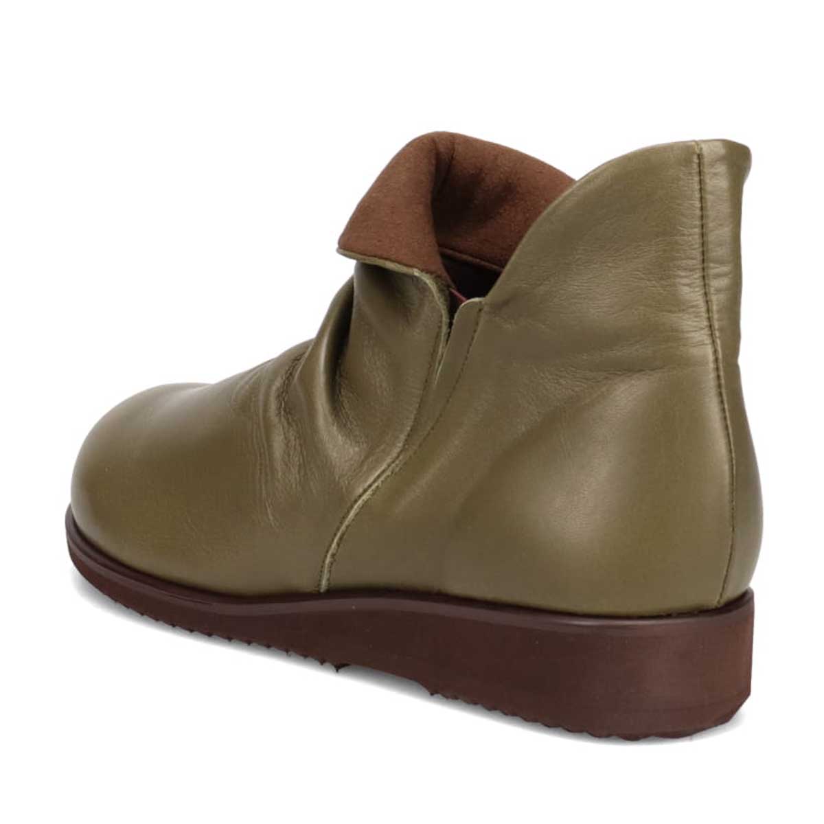 シティ ゴルフ City Golf  幅広５Eラストのカジュアルショートブーツ　GFL5305 KHAKI 23.0
