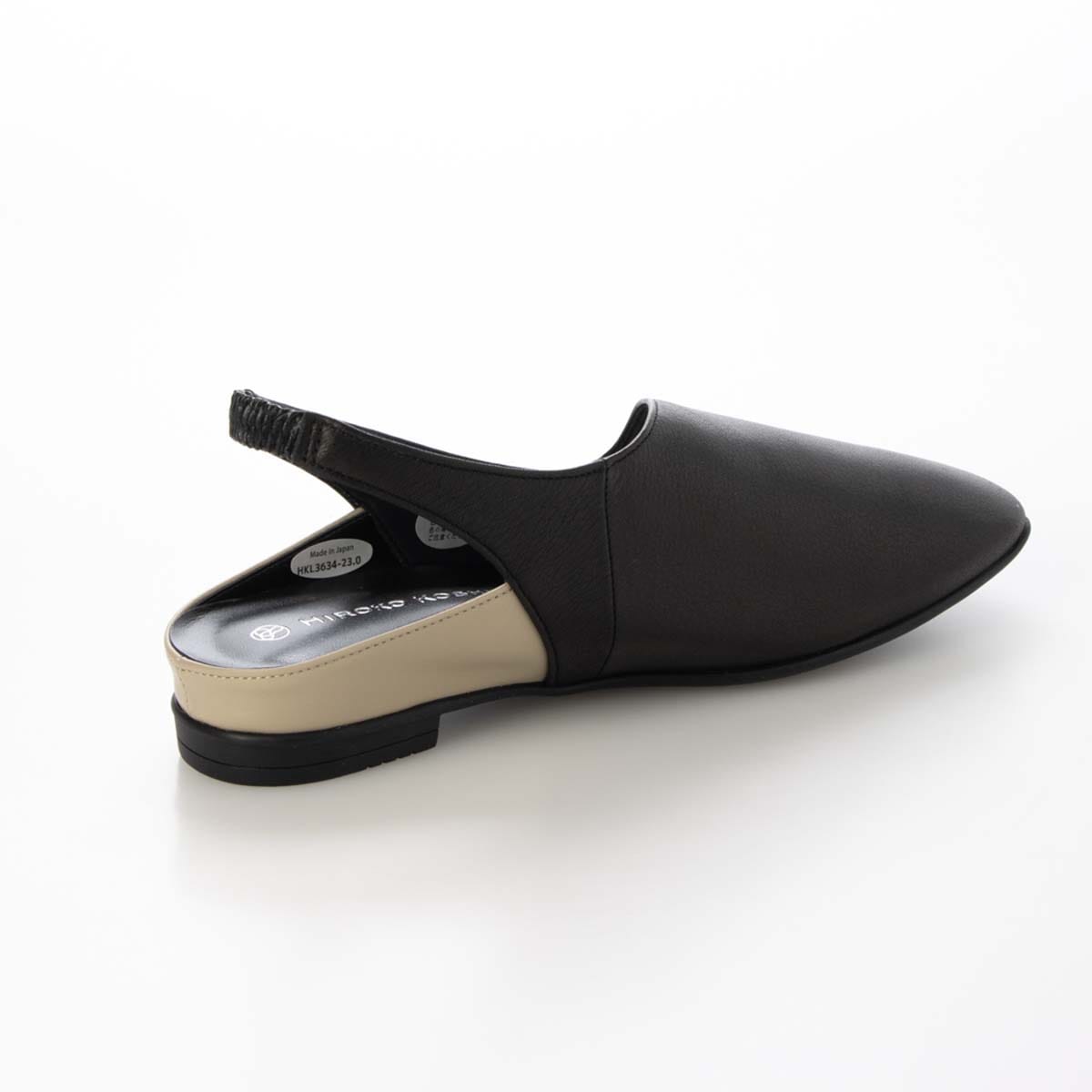 HIROKO KOSHINO バックストラップレザーパンプス　HKL3634 BLACK 23.0